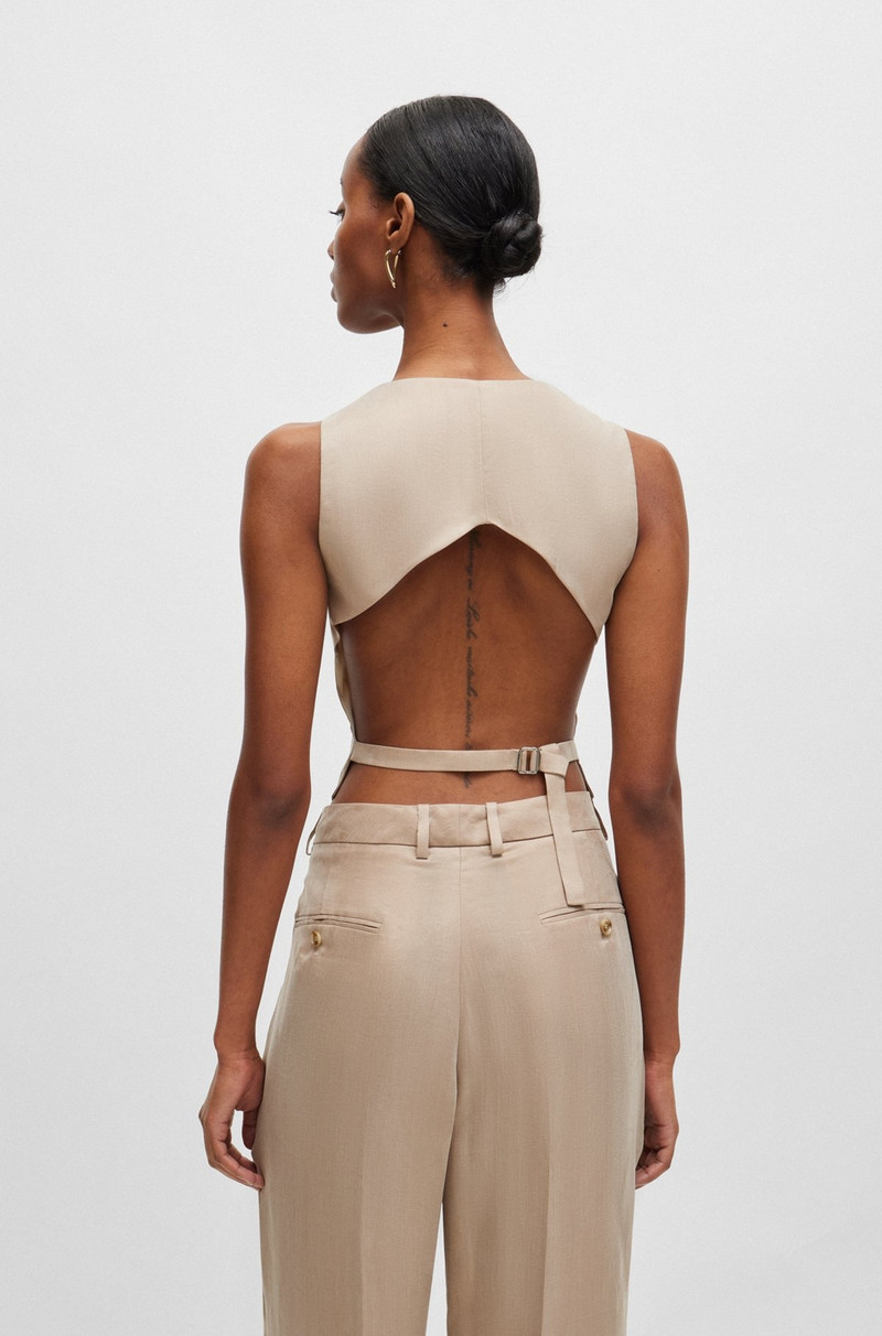 SLIM-FIT WAISTCOAT WITH CUT-OUT BACK 4