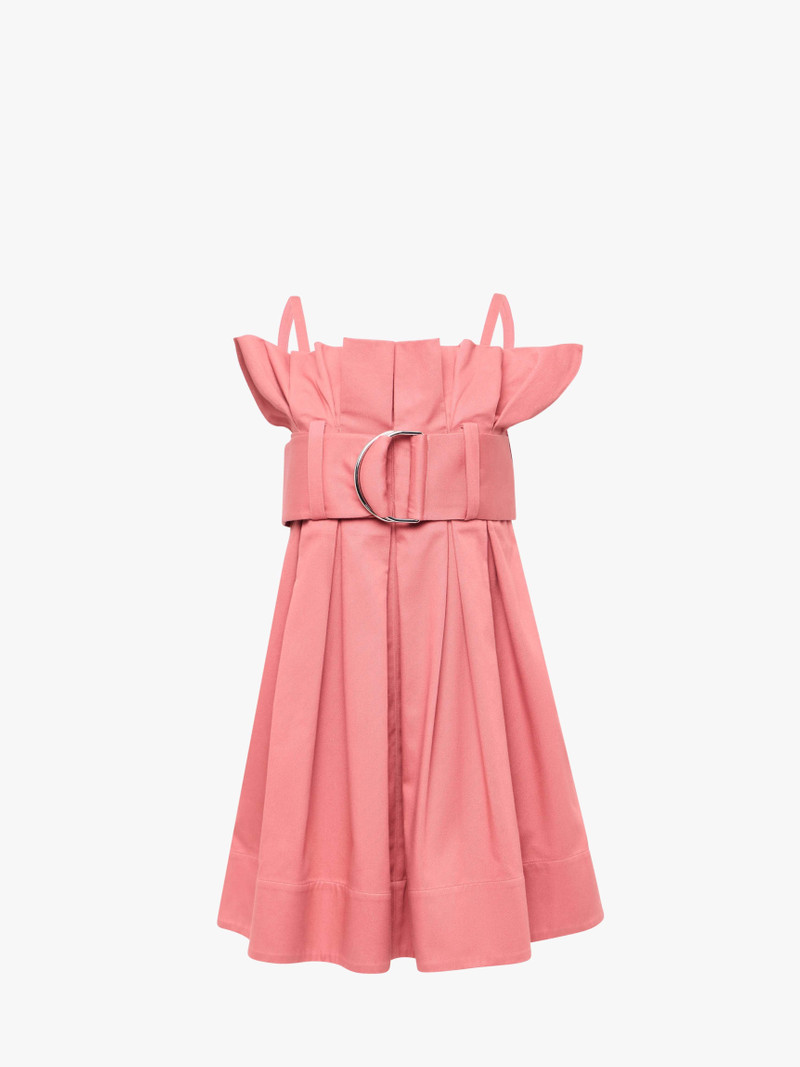 PLEATED D-RING MINI DRESS 1