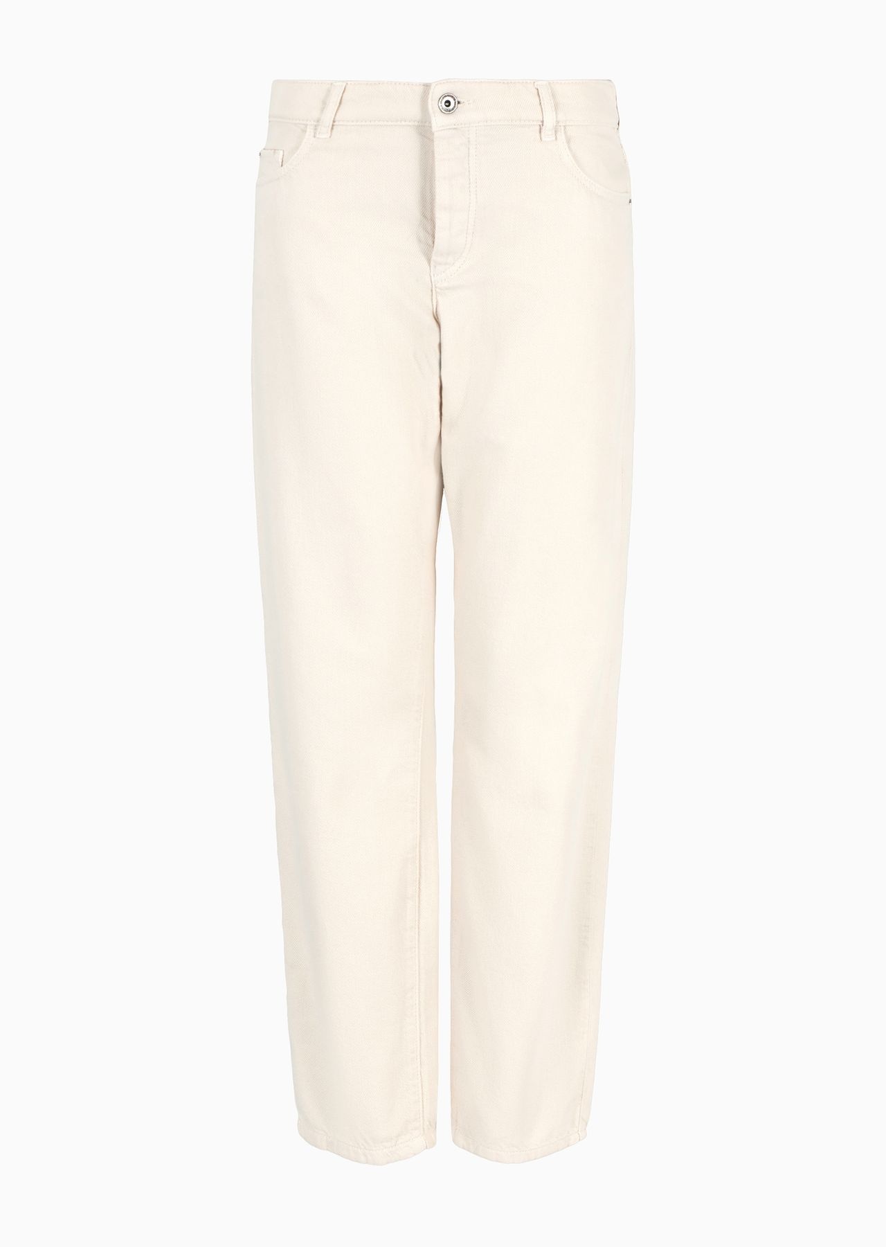 J04 Mid-rise straight-leg trousers in ASV worn-look organic cotton - 1