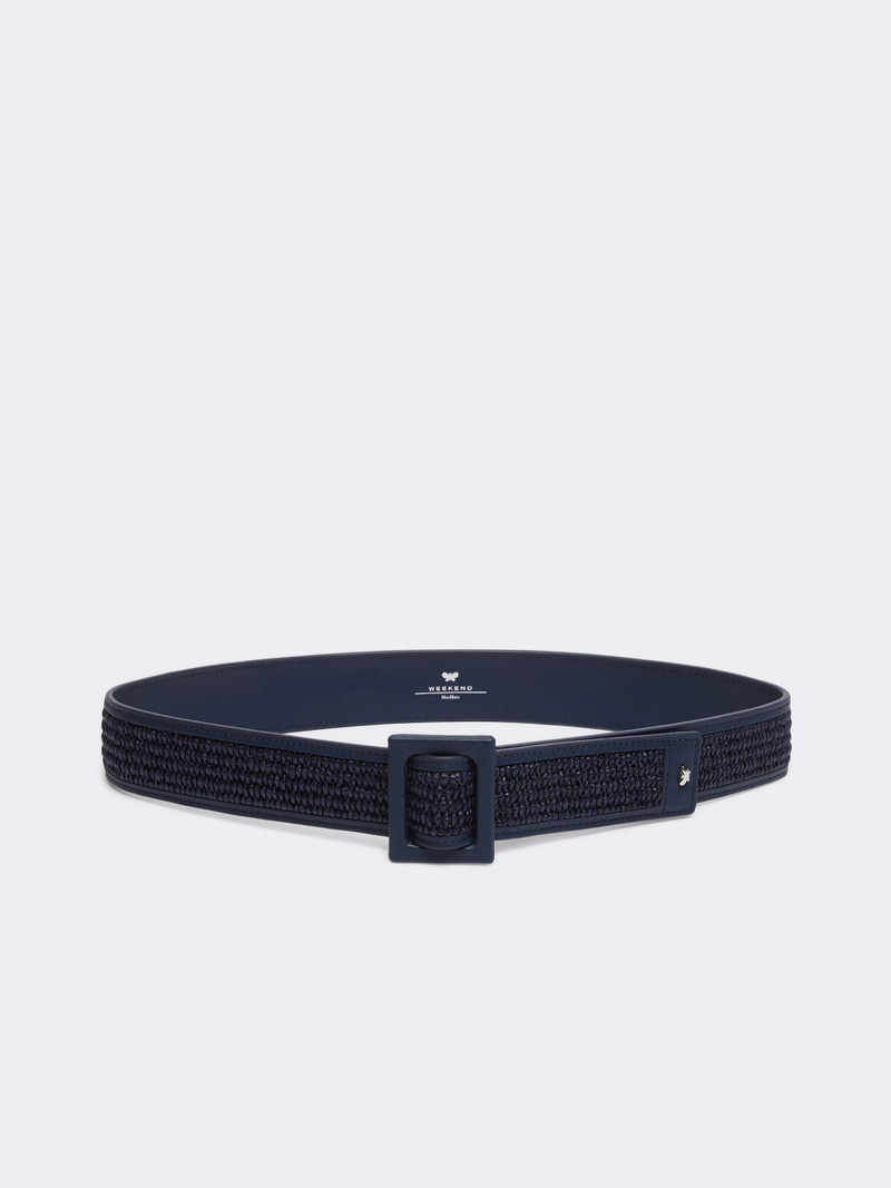 BOCCA Raffia effect belt - ULTRAMARINE 1