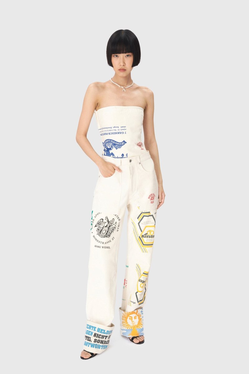 Marine Serre Regenerated Tote Bags Bustier Top outlook