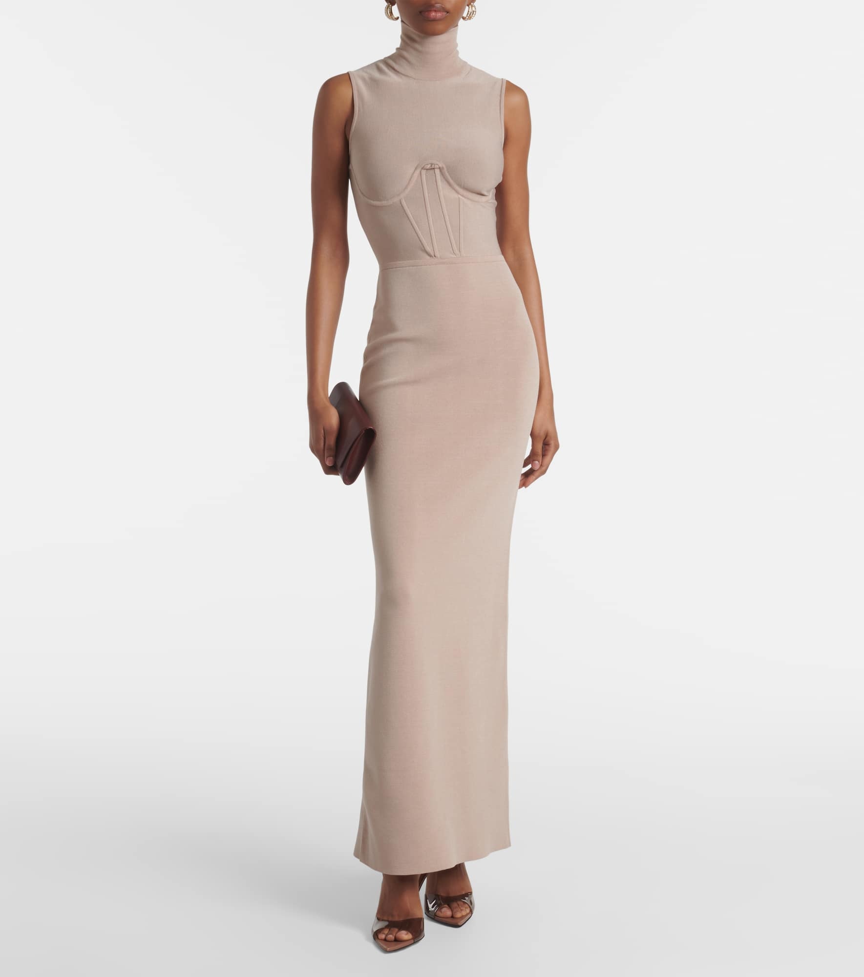Gwyneth knitted corset maxi dress - 2