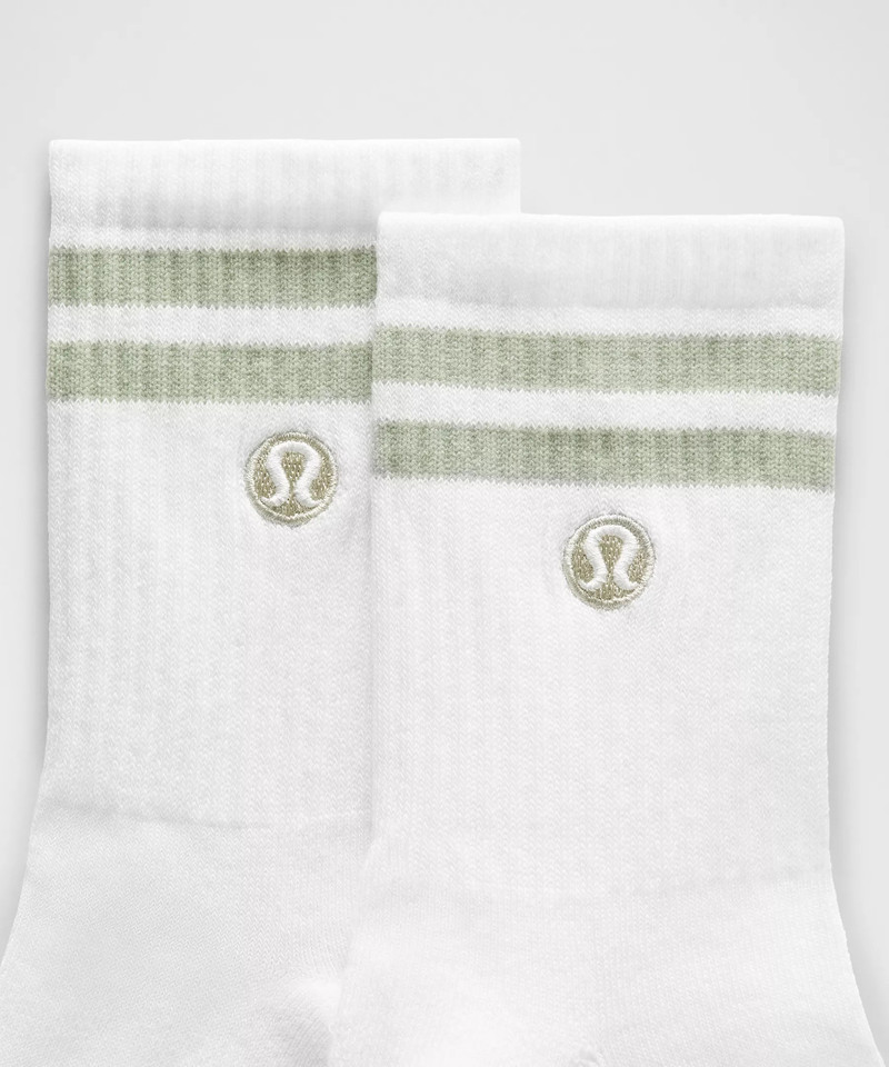 lululemon Unisex Daily Essential Quarter Socks *Stripe outlook