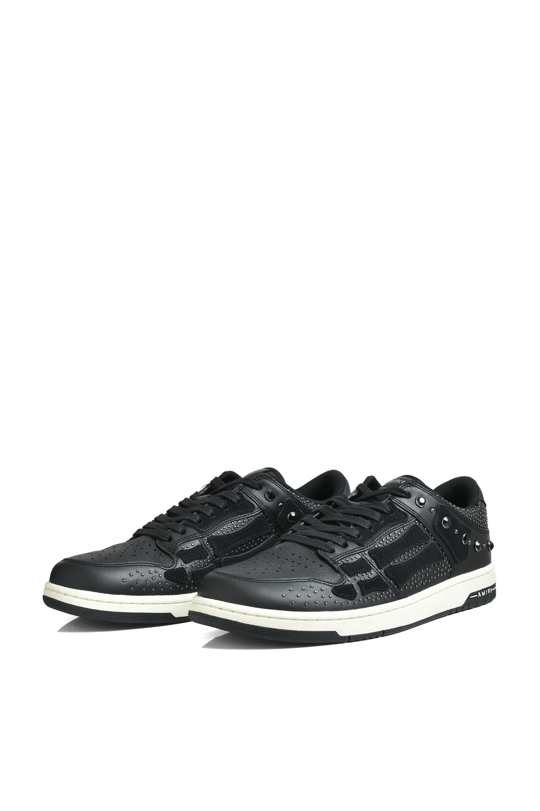 CRYSTAL STUDDED SKEL TOP LOW / BLK - 6