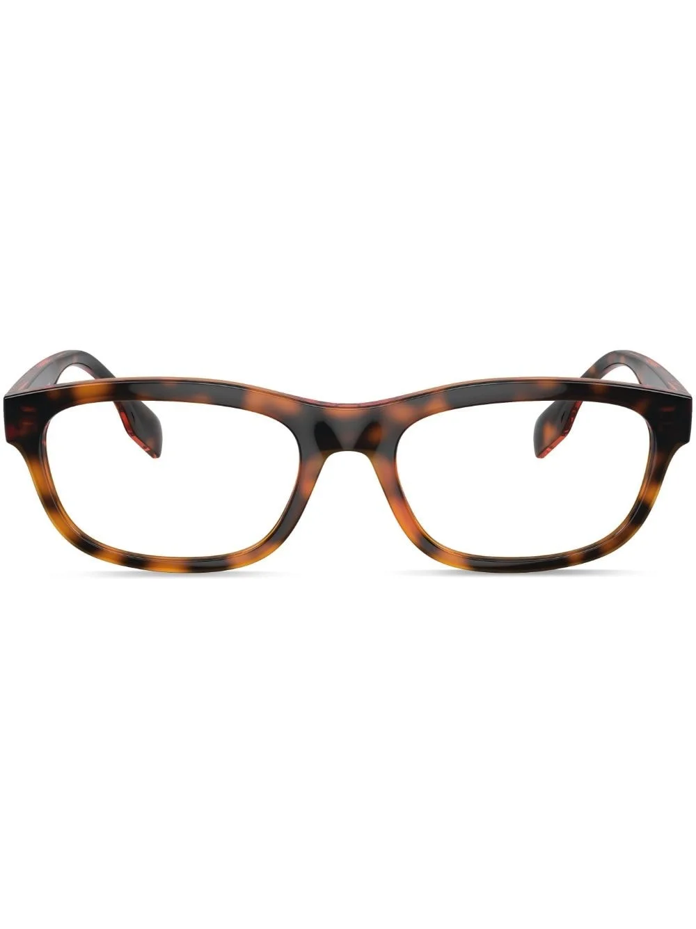 logo-print rectangle-frame glasses - 1