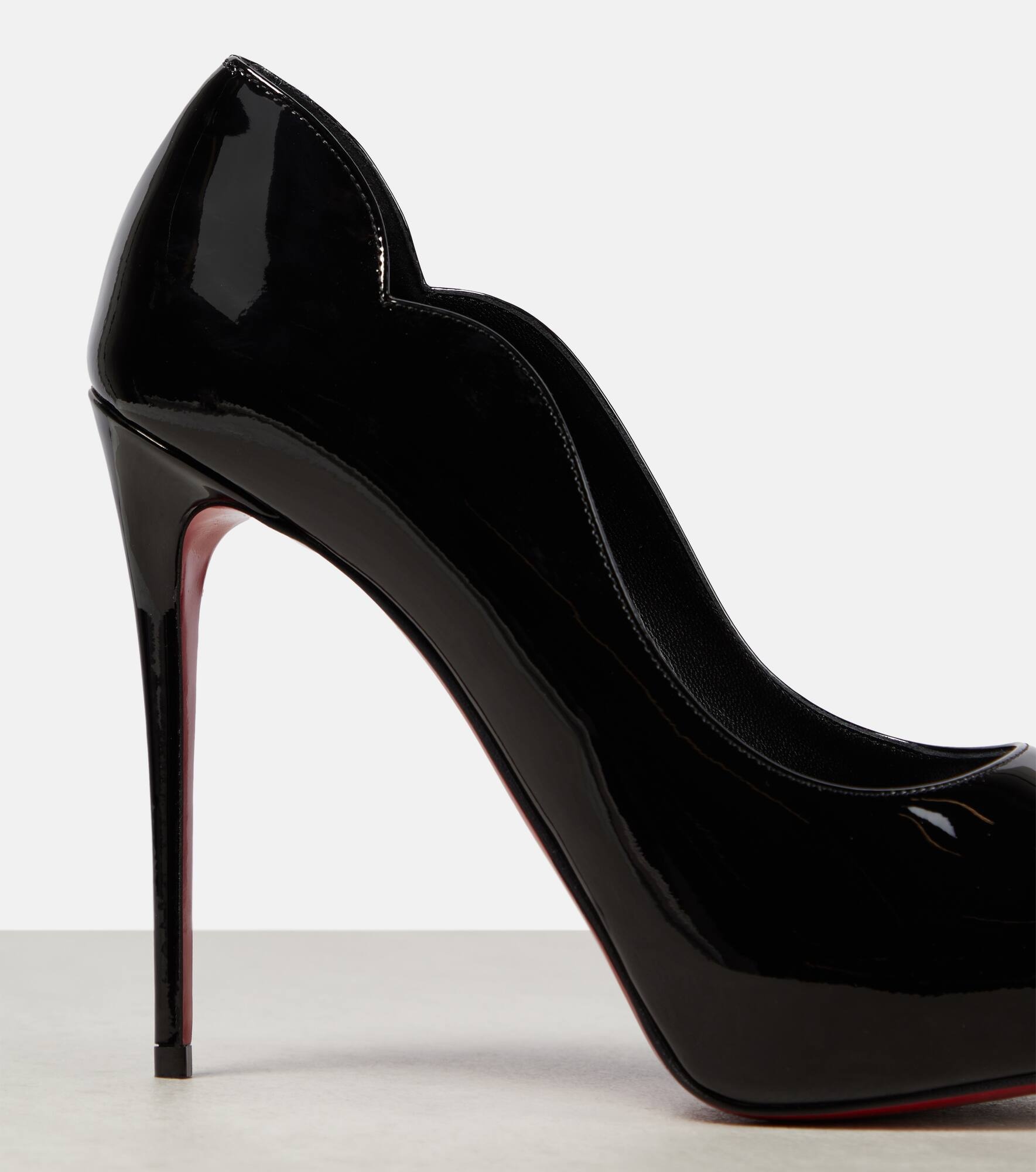 Patent leather platform pumps - 6