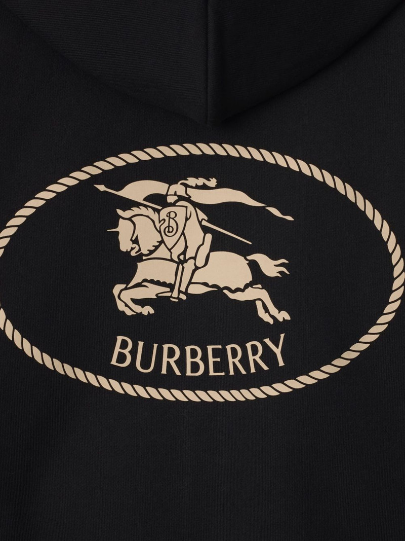 Burberry Knight-stamp cotton hoodie outlook