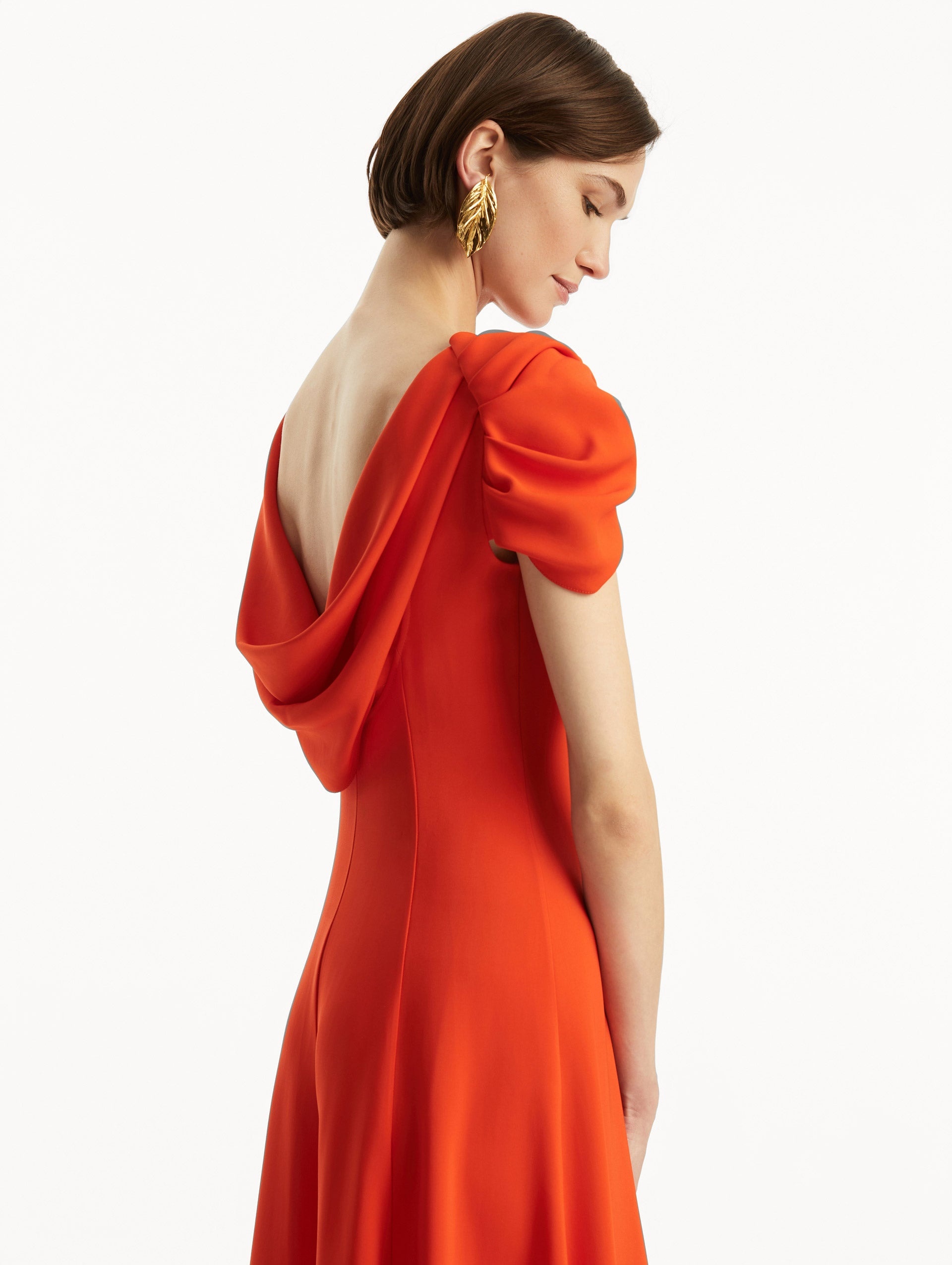 TWIST-DETAILED CADY GOWN - 5