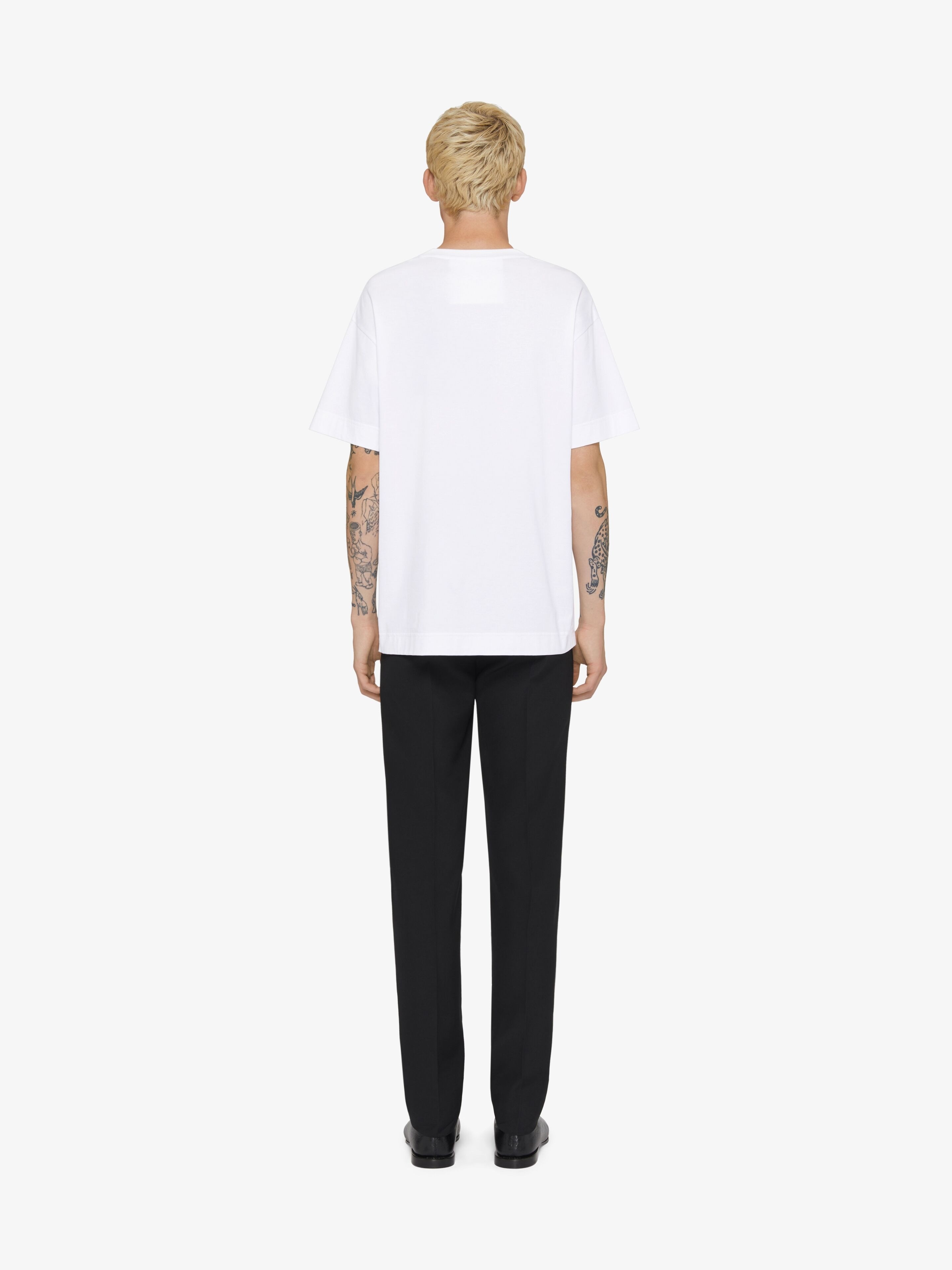 T-SHIRT IN COTTON WITH CHANDELIER AND SNAKE PRINT - 3