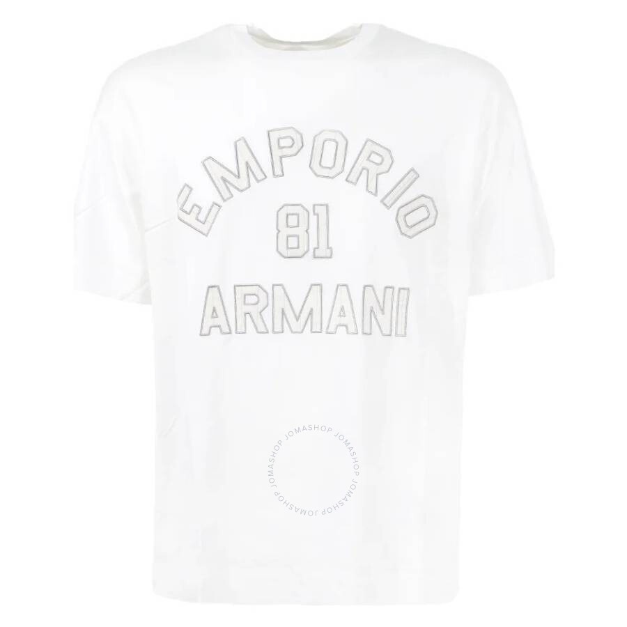 Emporio Armani 81 Contoured Patches Tencel-Blend Jersey T-Shirt - 5