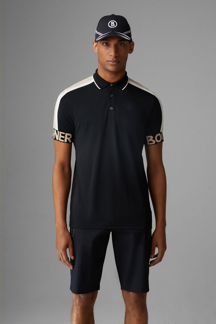 Claudio Functional polo shirt in Black - 2
