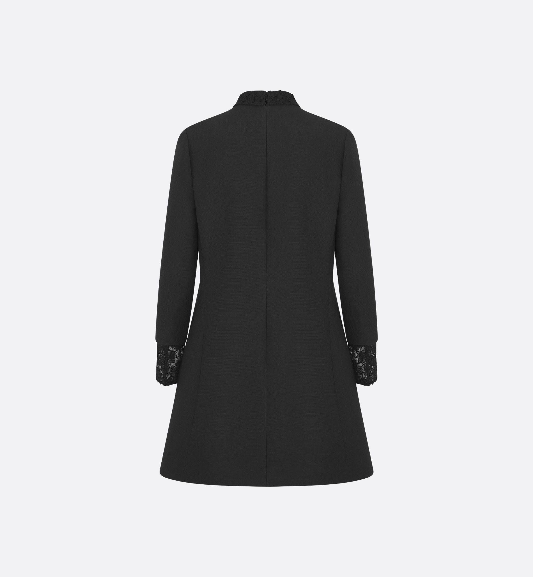 Short Dress with Removable Collar - 2