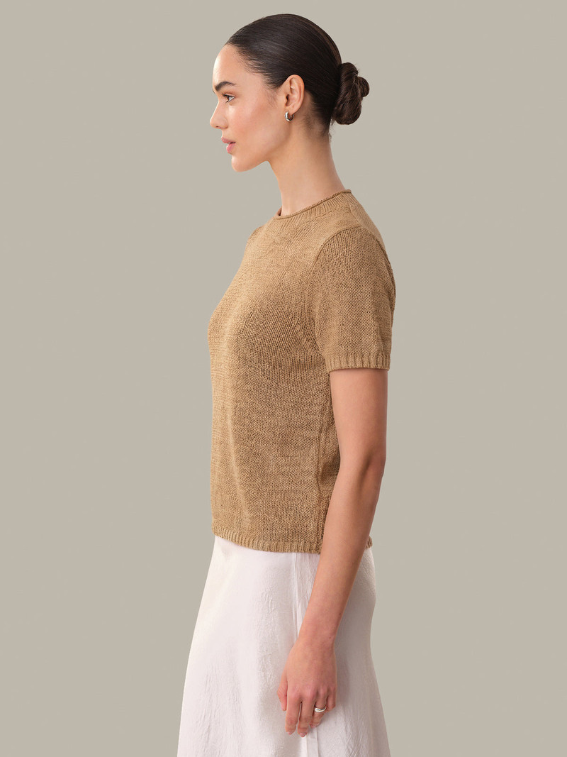 525 america Terri: Roll Edge Short Sleeve Sweater outlook