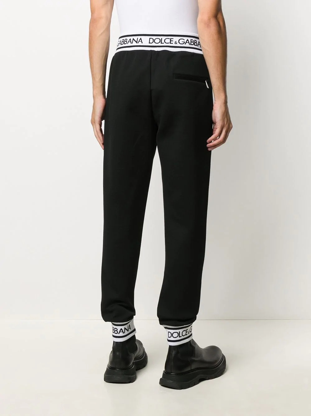 logo patch detail track pants - 4