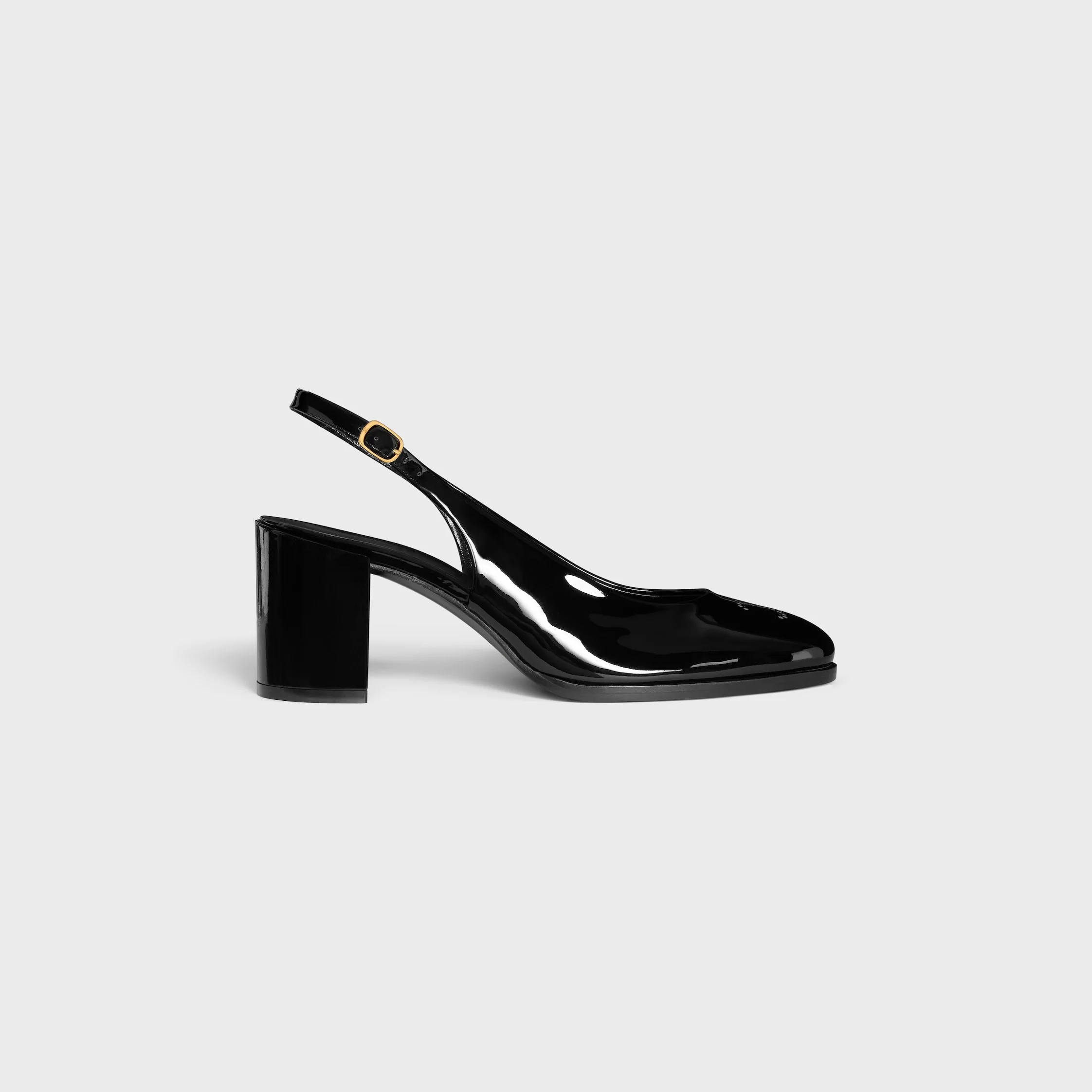 CELINE LILY PERFORATED TRIOMPHE SLINGBACK IN PATENT CALFSKIN - 1
