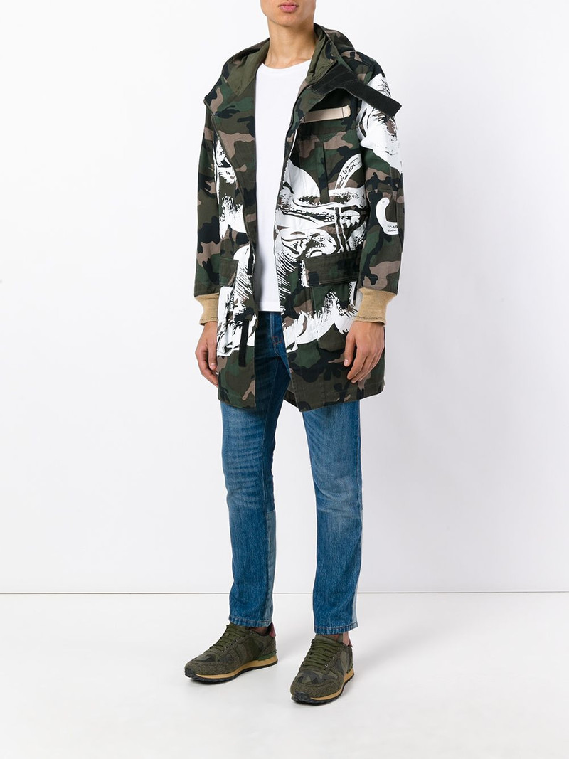 Valentino camouflage coat outlook