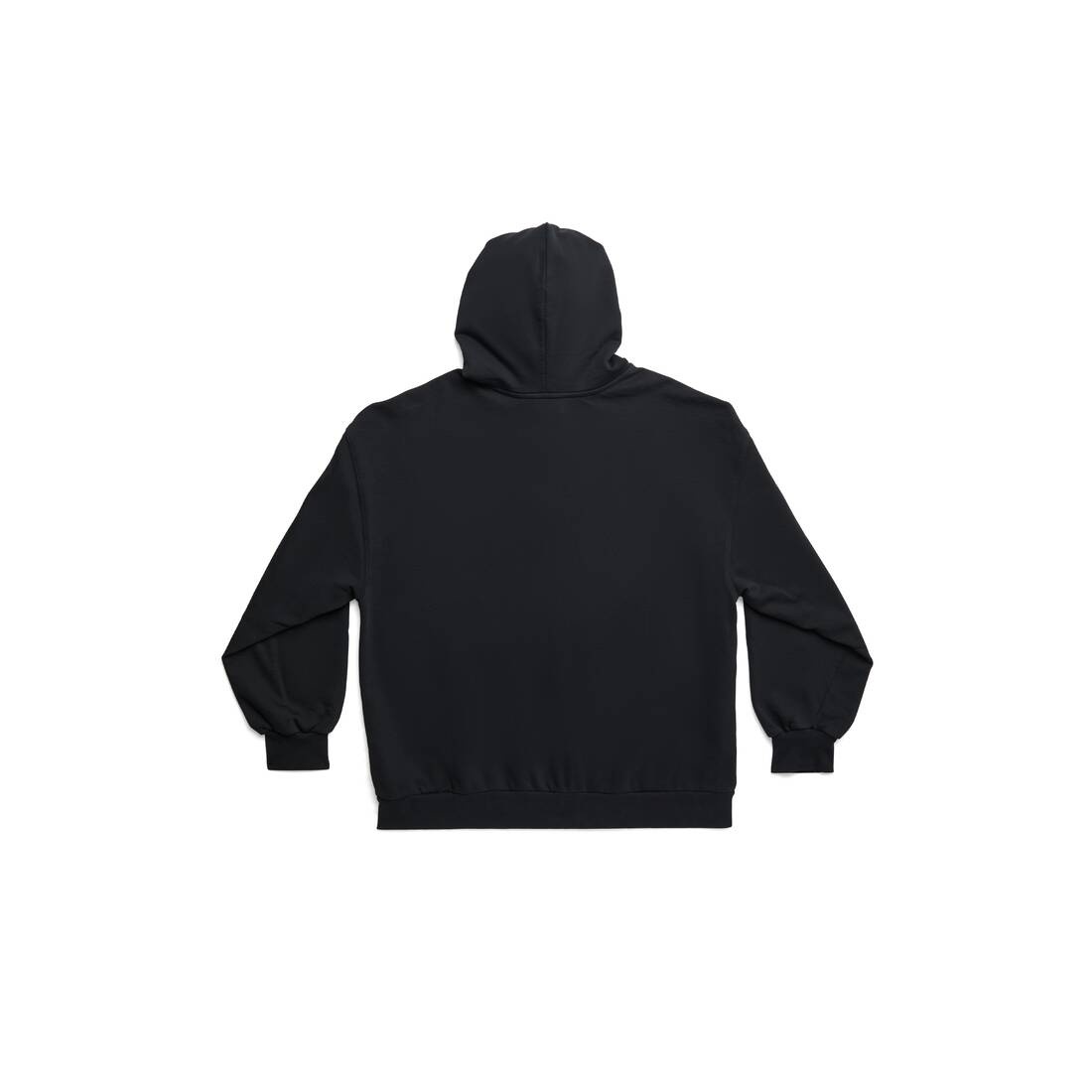 Outside Loop Zip-up Hoodie Small Fit in Black Faded - 6