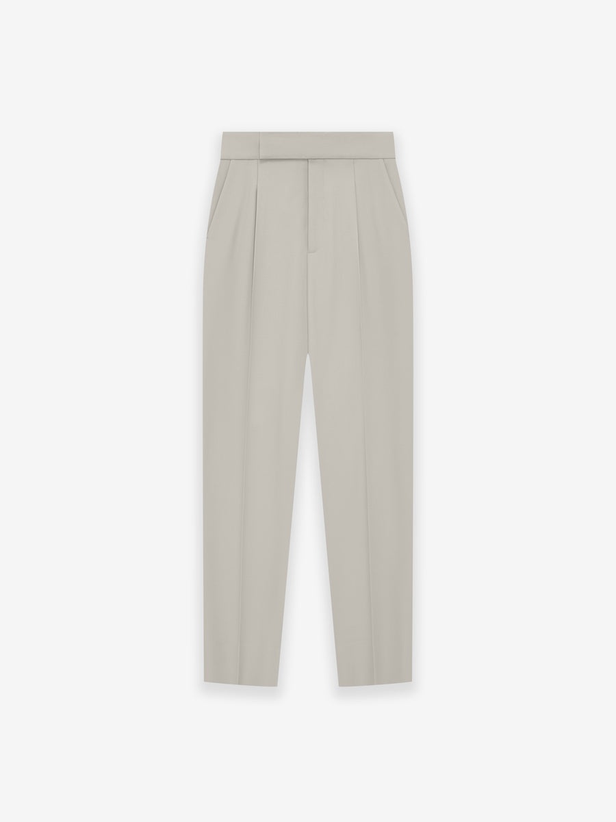 Wool Gabardine Tapered Trouser - 1
