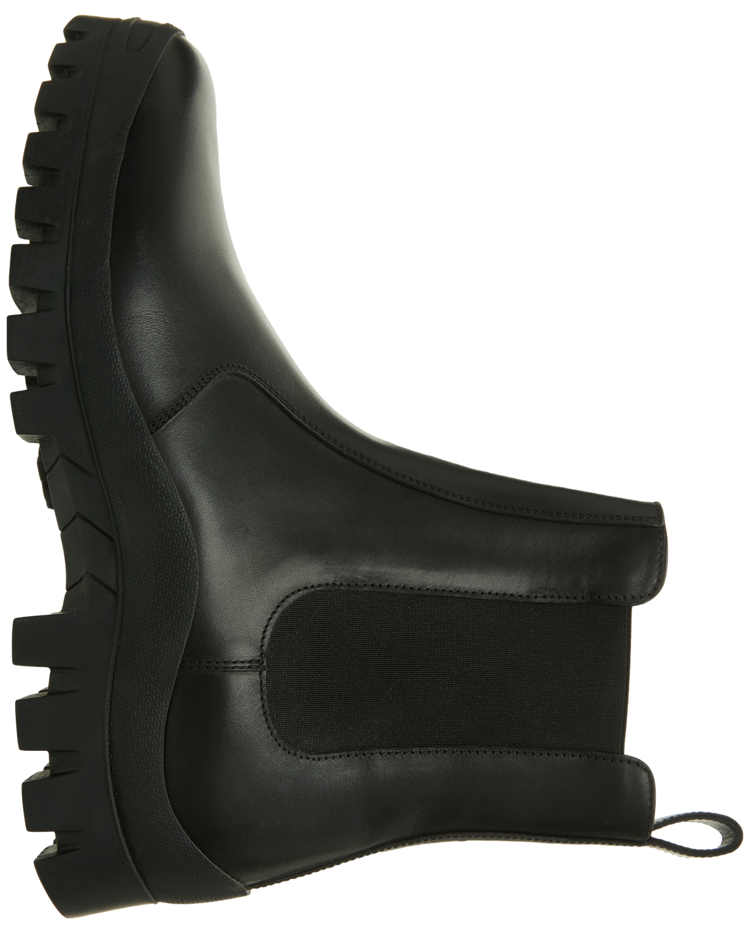 BLACK LEATHER CHELSEA BOOTS - 2