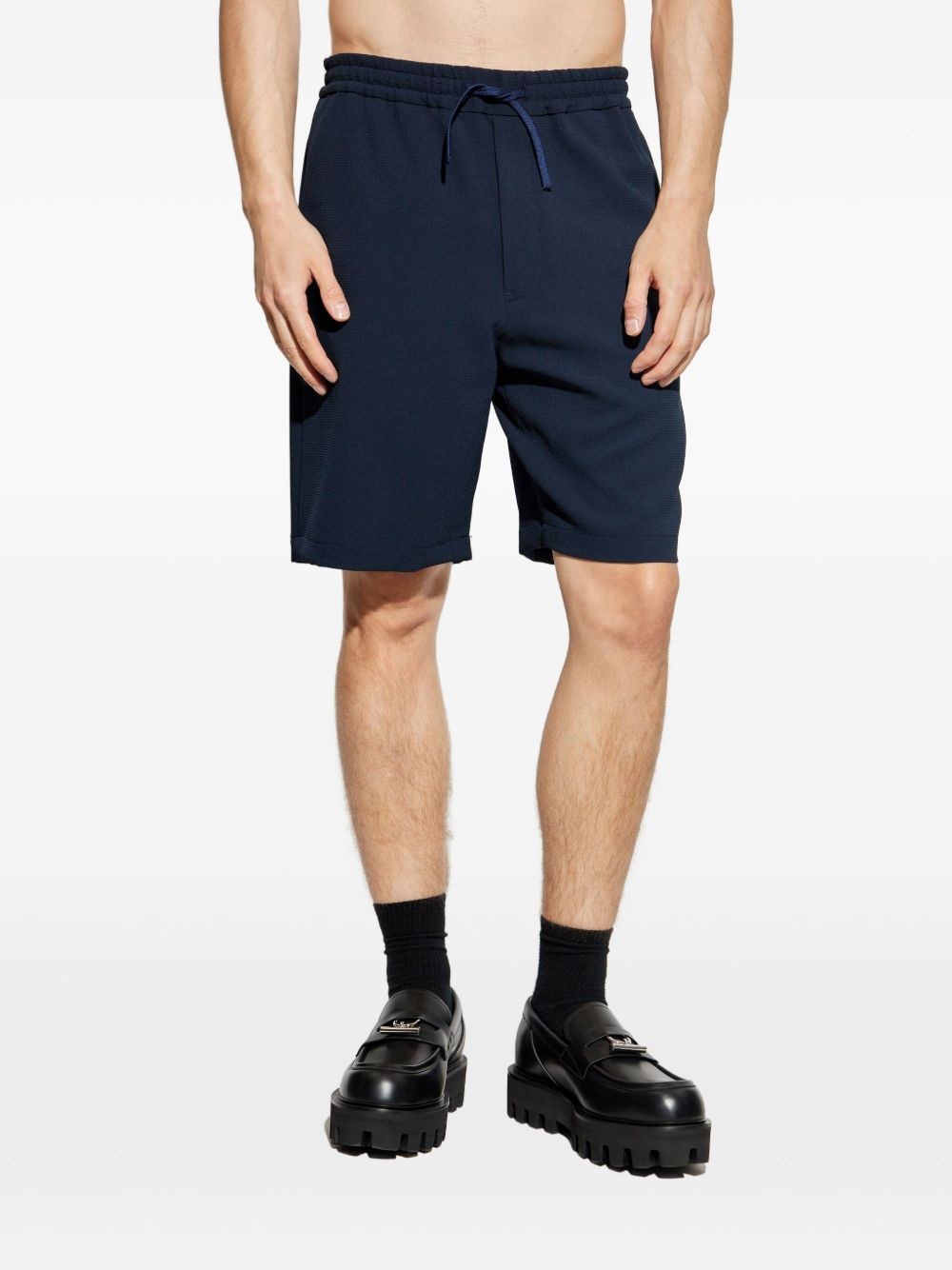 elasticated-waistband shorts - 3
