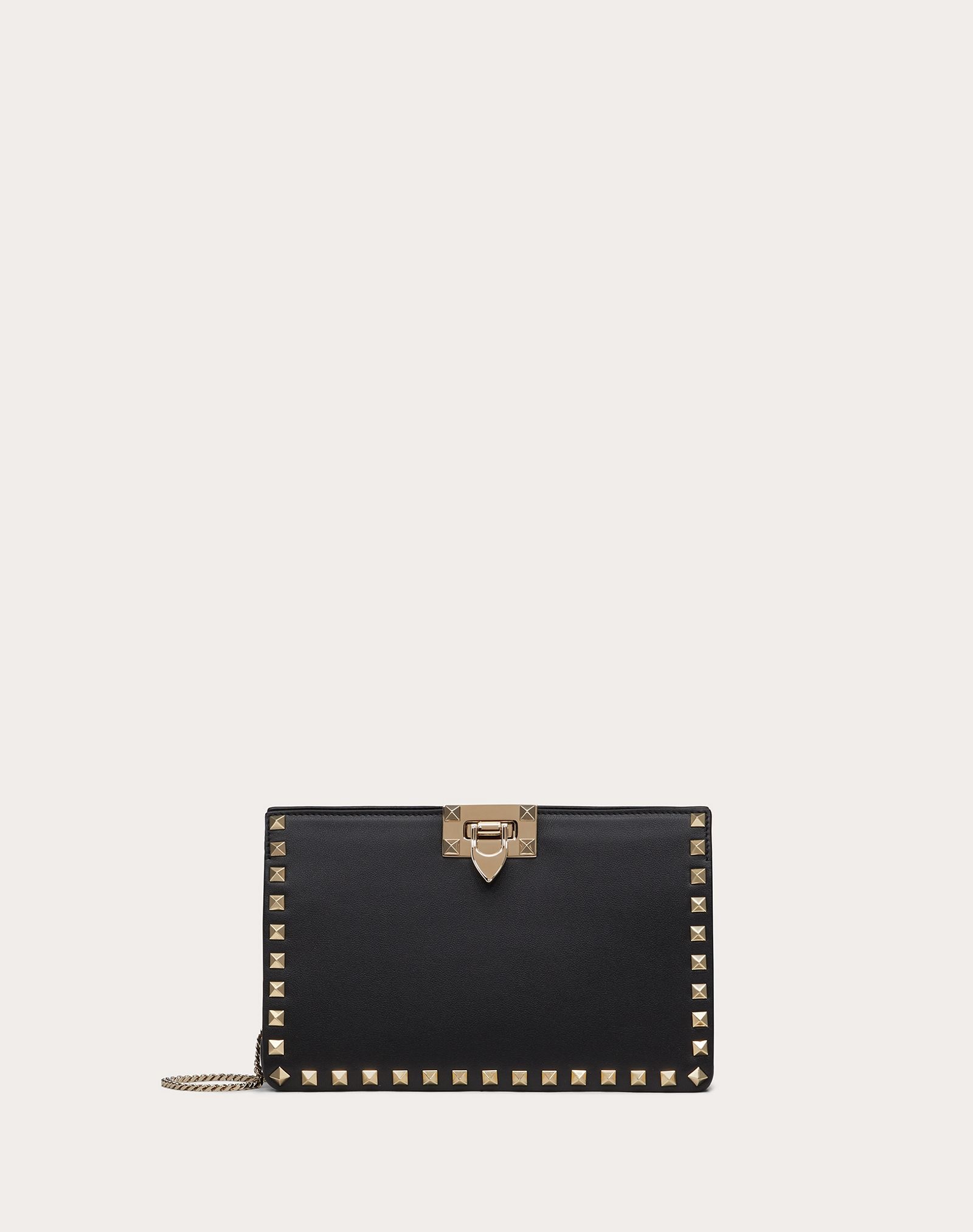 Rockstud Calfskin Clutch - 1