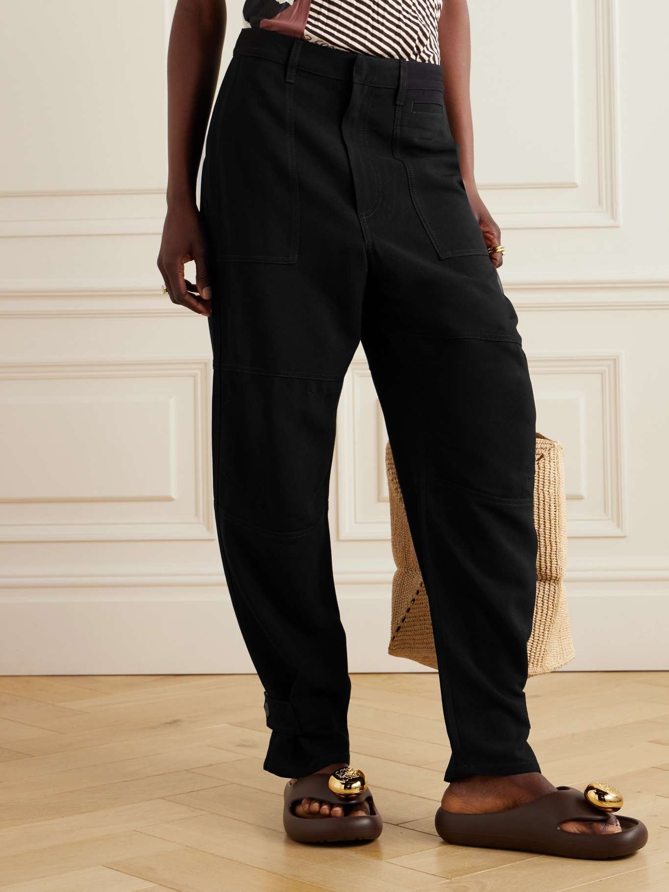 + Paula's Ibiza twill tapered cargo pants - 3