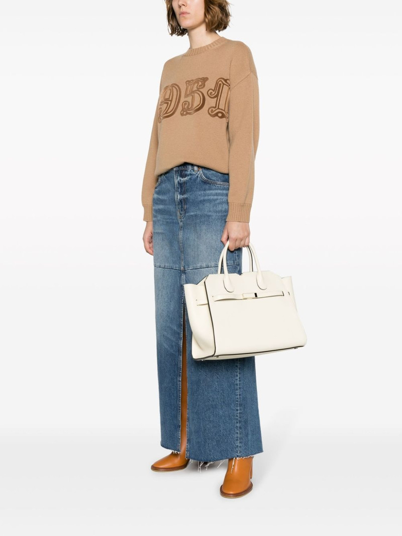 Valextra medium Milano leather tote bag outlook