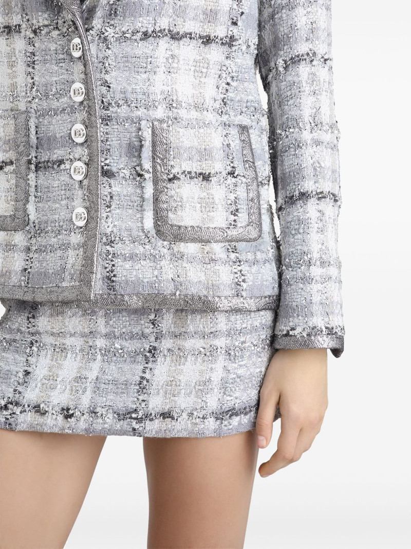 tartan-check blazer 4