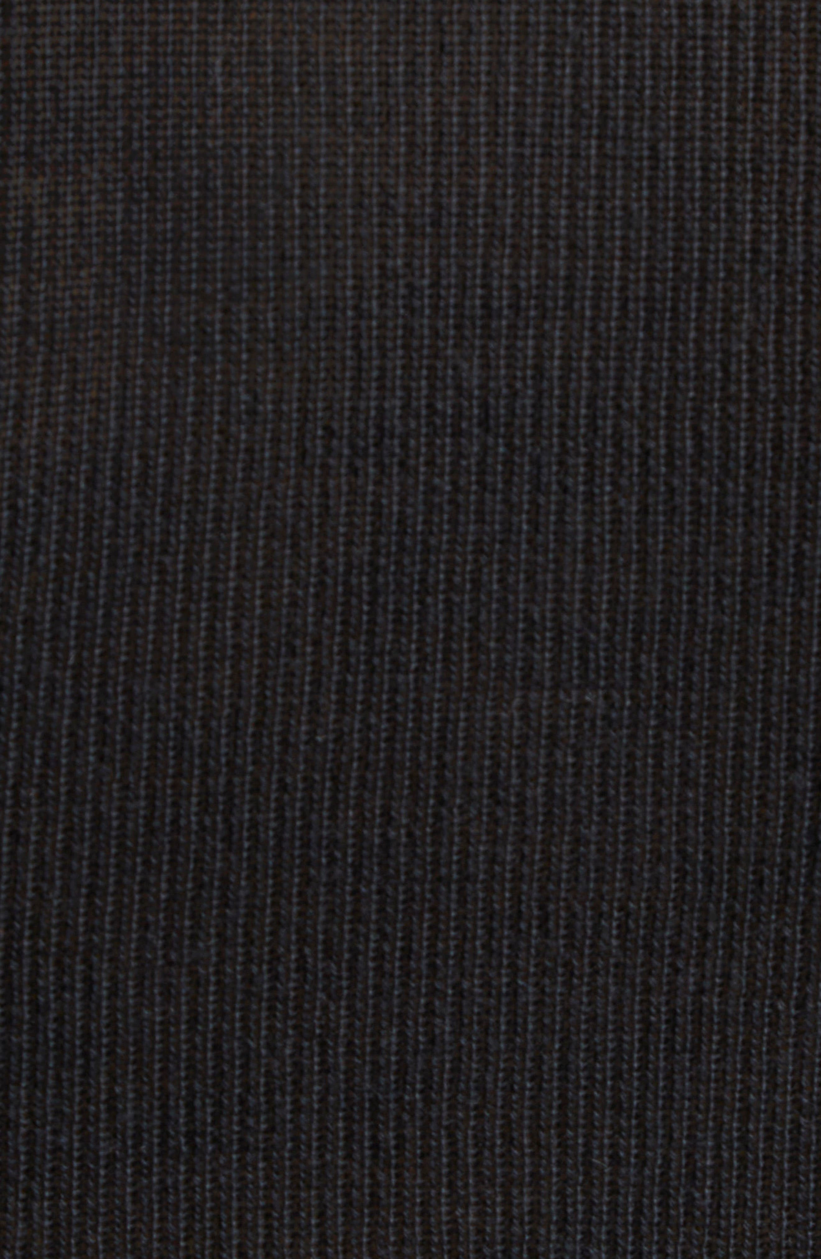 Versace Seamless Virgin Merino Wool Blend Rib Henley Sweater in Black at Nordstrom - 6