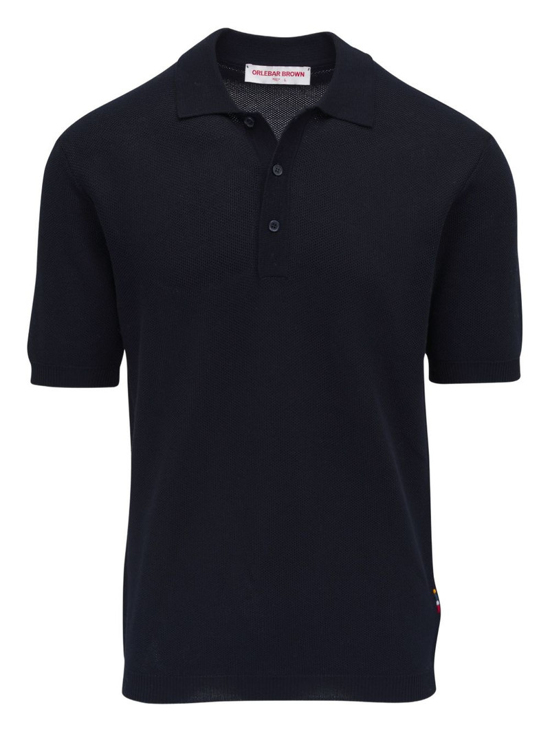 button-placket detail polo shirt 1