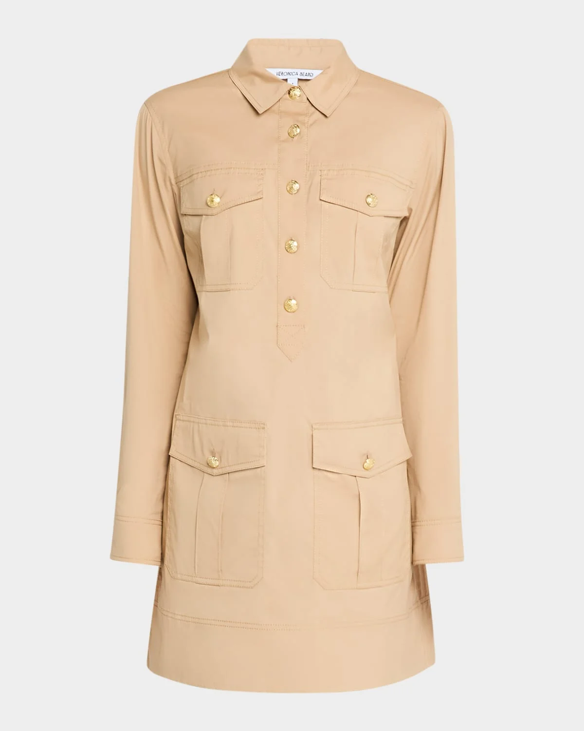 Saude Long-Sleeve Shirtdress - 1