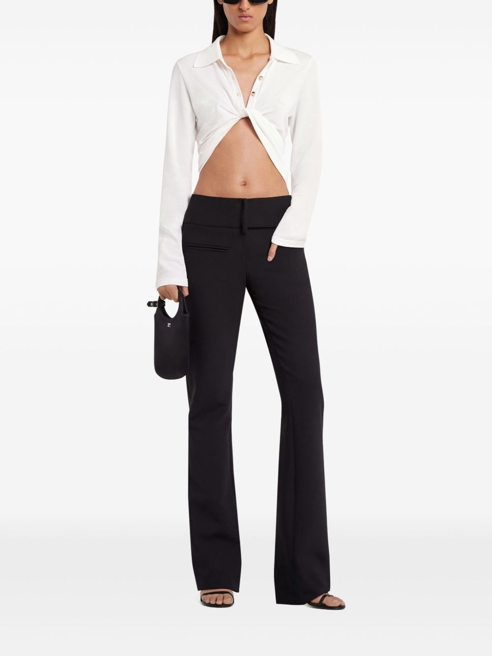 twist-detailing shirt - 2