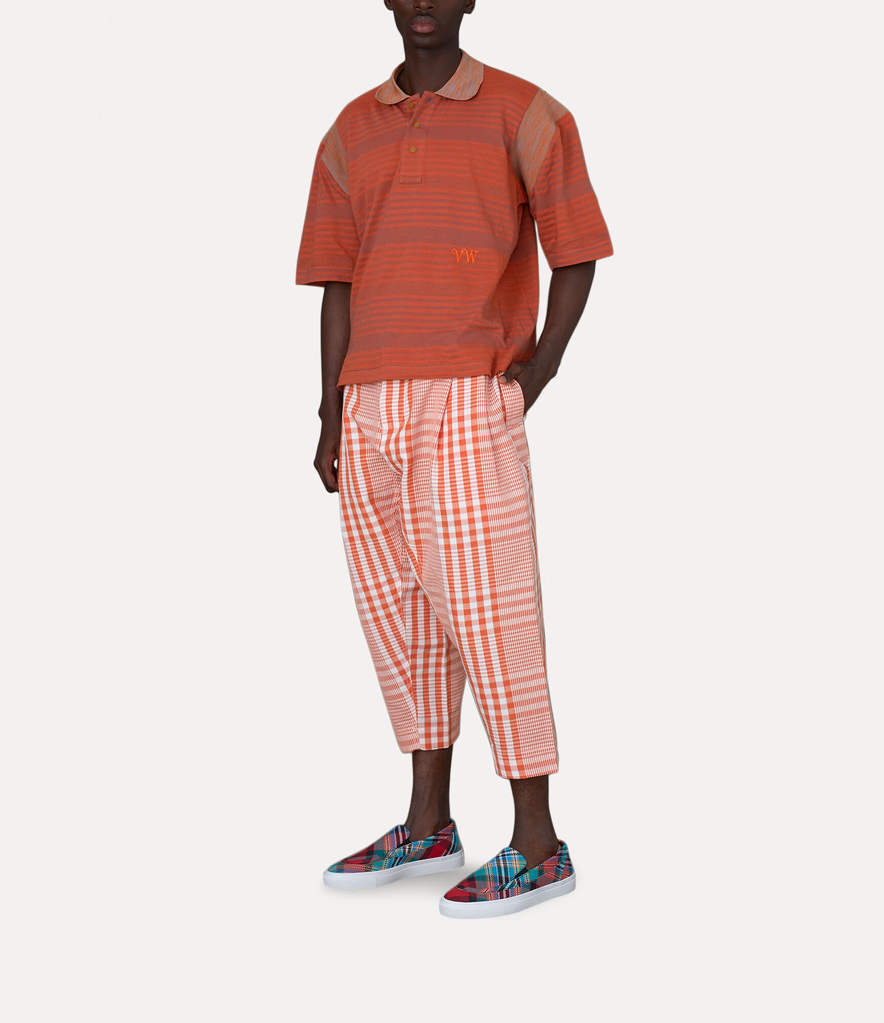 STRIPPED POLO TOP - 2