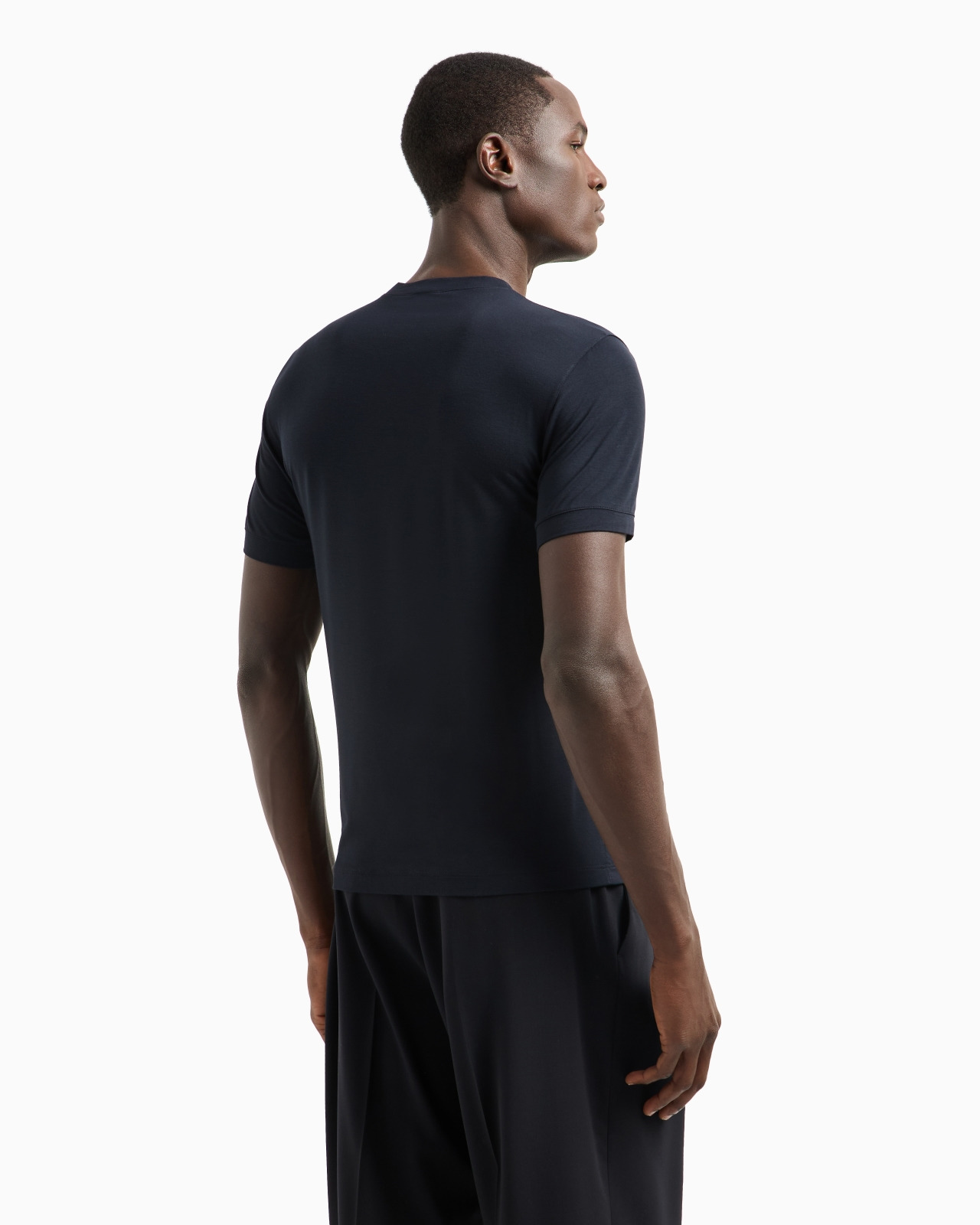STRETCH BAMBOO-VISCOSE JERSEY T-SHIRT - 3