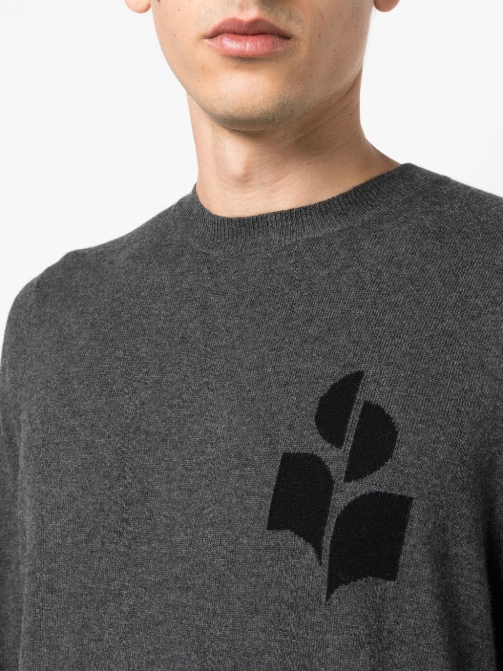 logo-print crew-neck jumper - 5