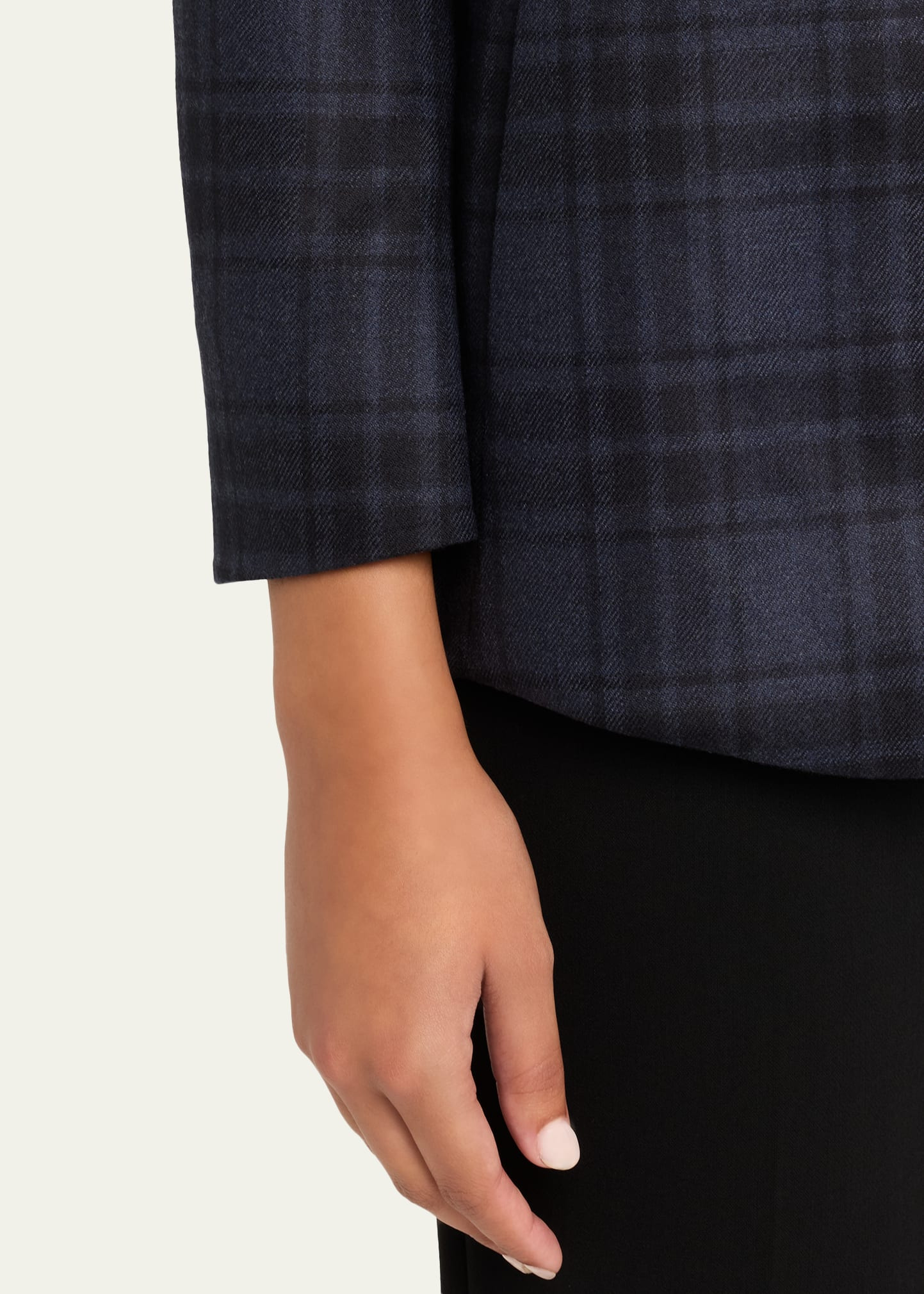 Percival Check Wool Double-Face Single-Breasted Jacket - 5