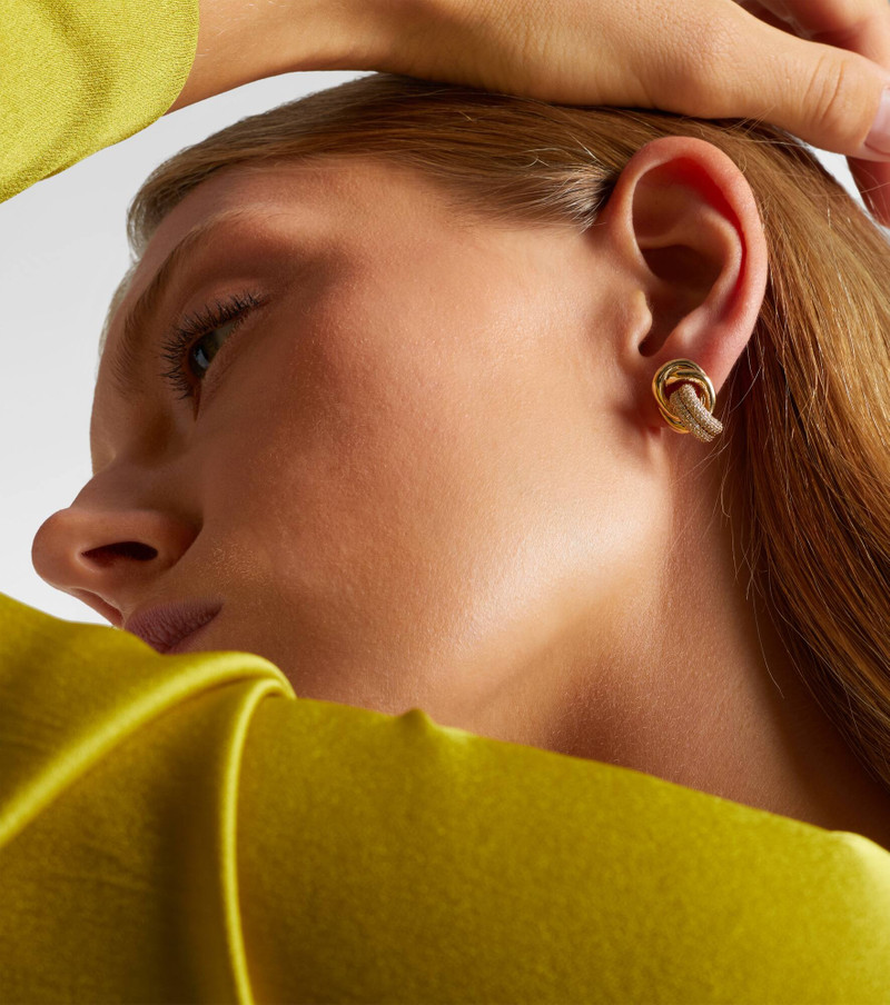 STONE AND STRAND 14kt gold earrings with diamonds outlook