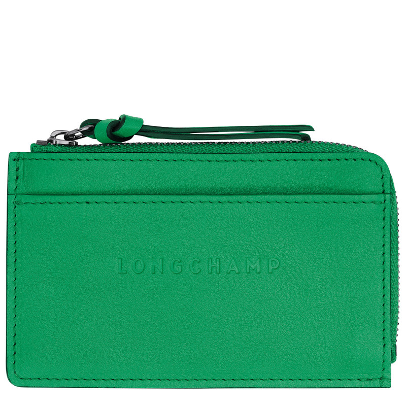 Longchamp 3D Card holder Green - Leather 1