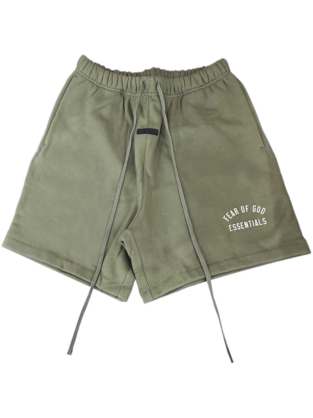 logo-print track shorts - 1