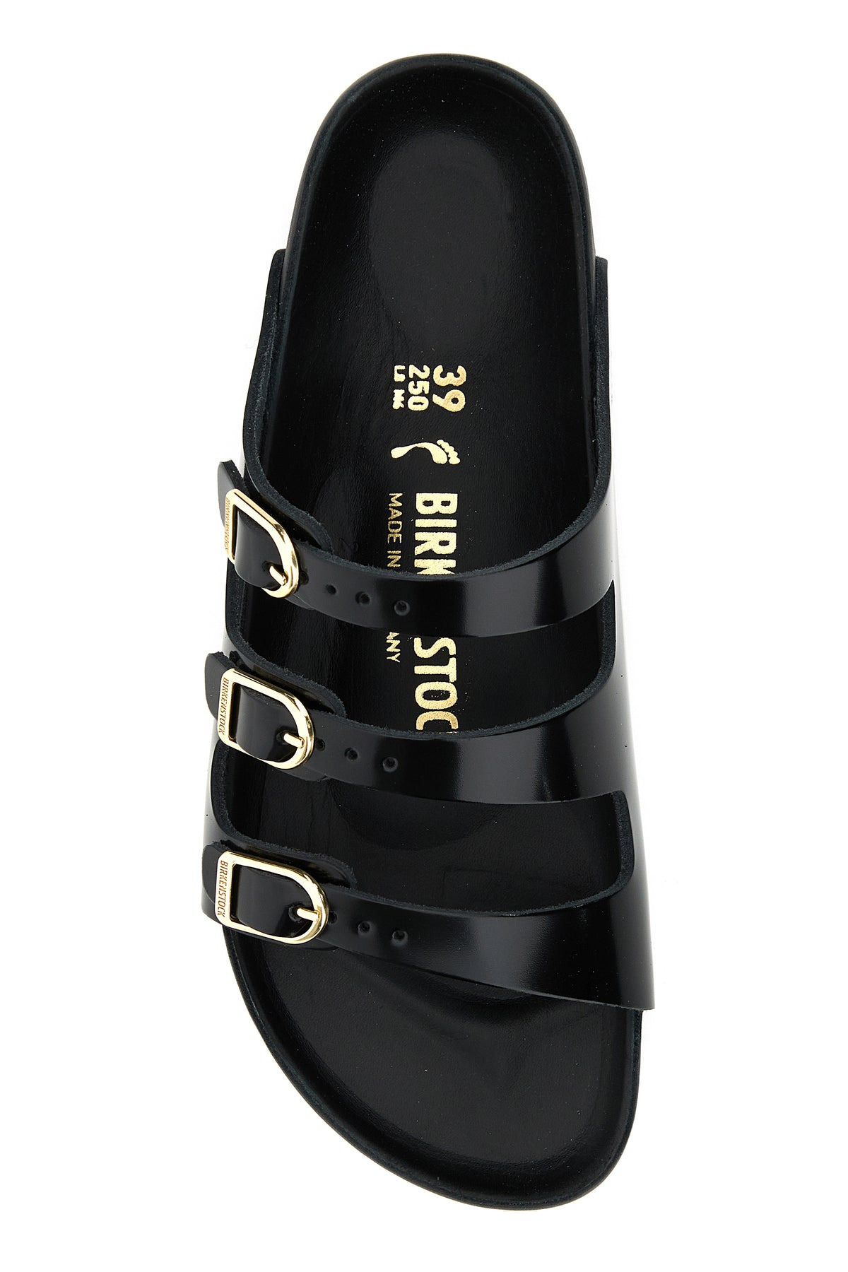 Black leather Florida slippers - 4