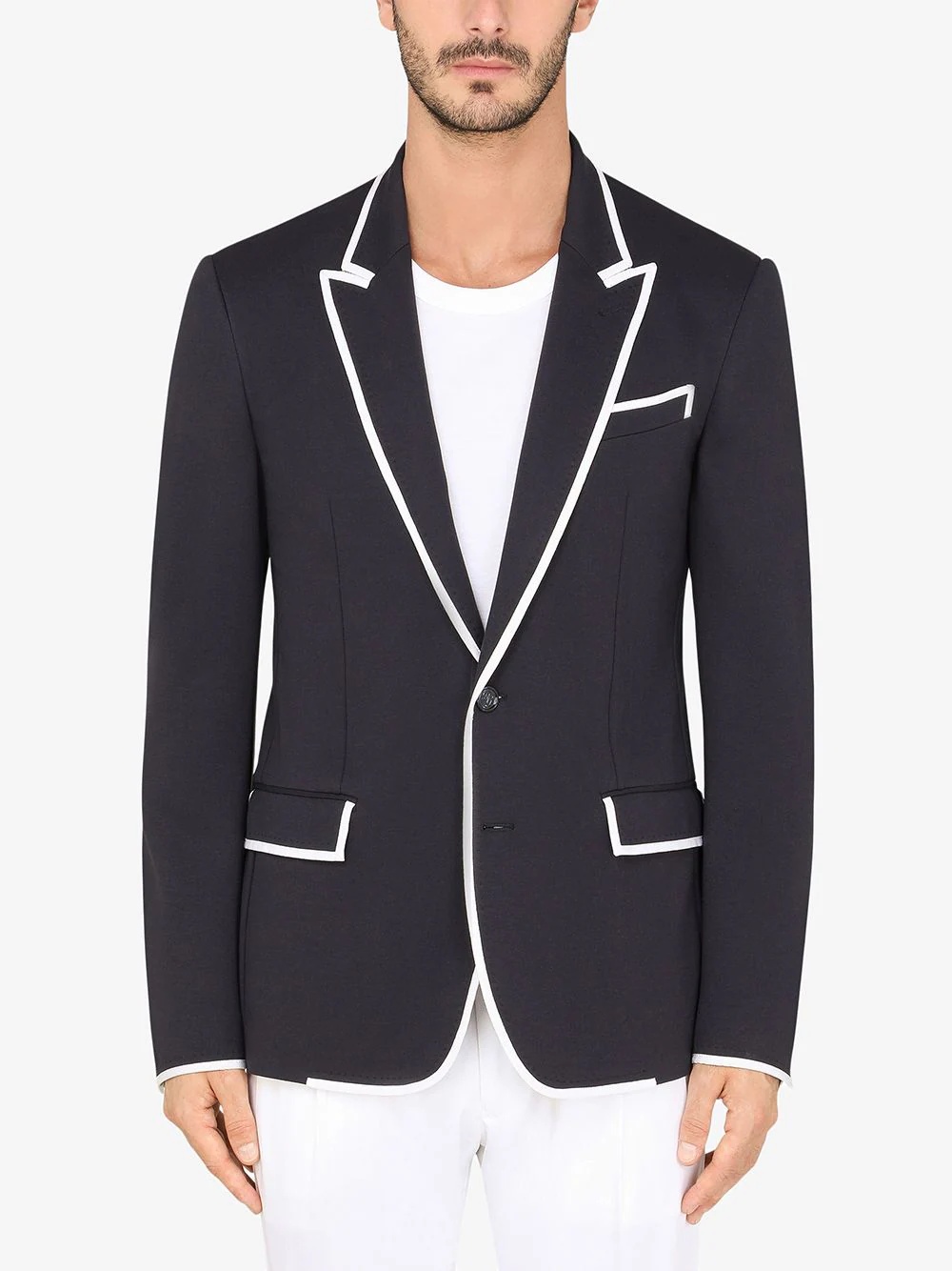 button-front blazer - 3