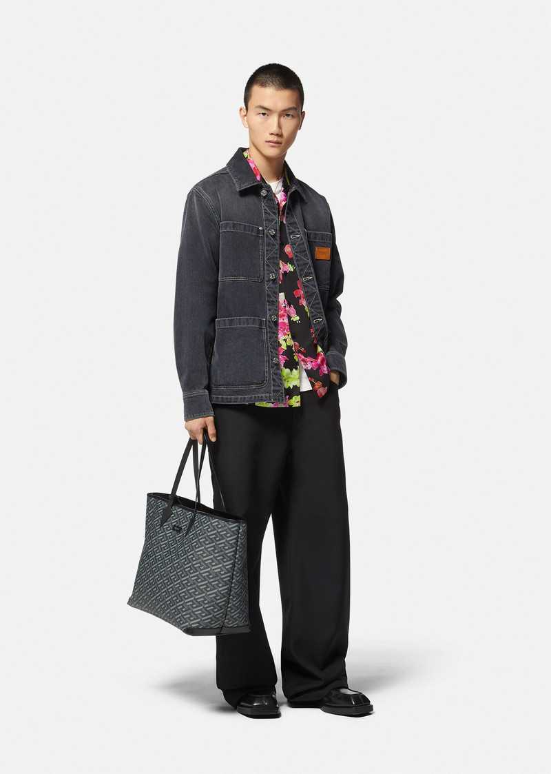 VERSACE Versace Orchid Silk Shirt outlook