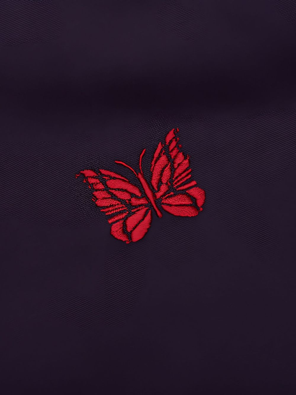 side-stripe butterfly-embroidered jacket - 4