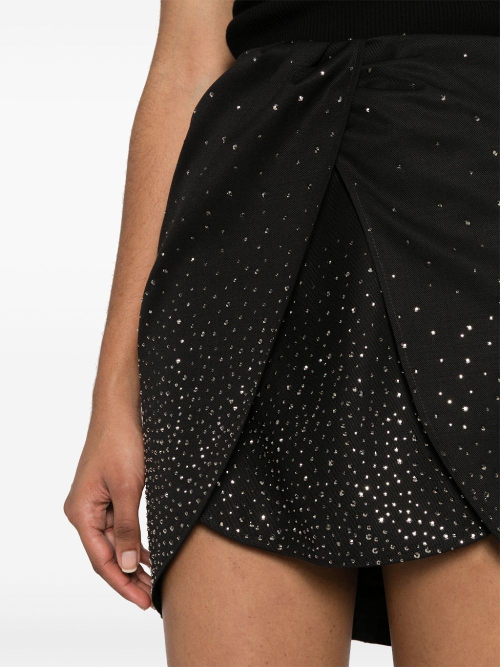 crystal-embellished mini skirt - 5