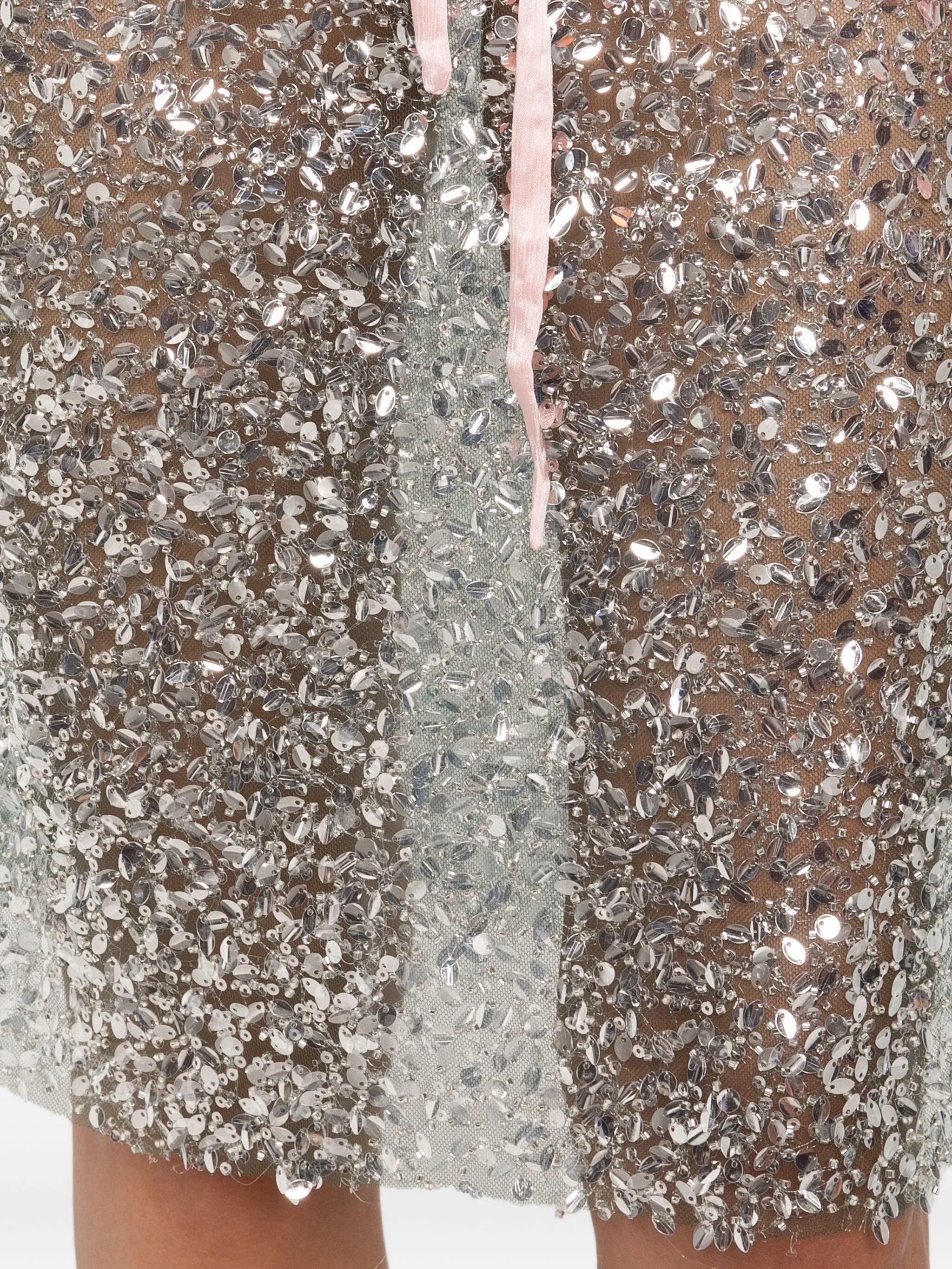 Siedres Sequin-embellished Drawstring Skirt - 3