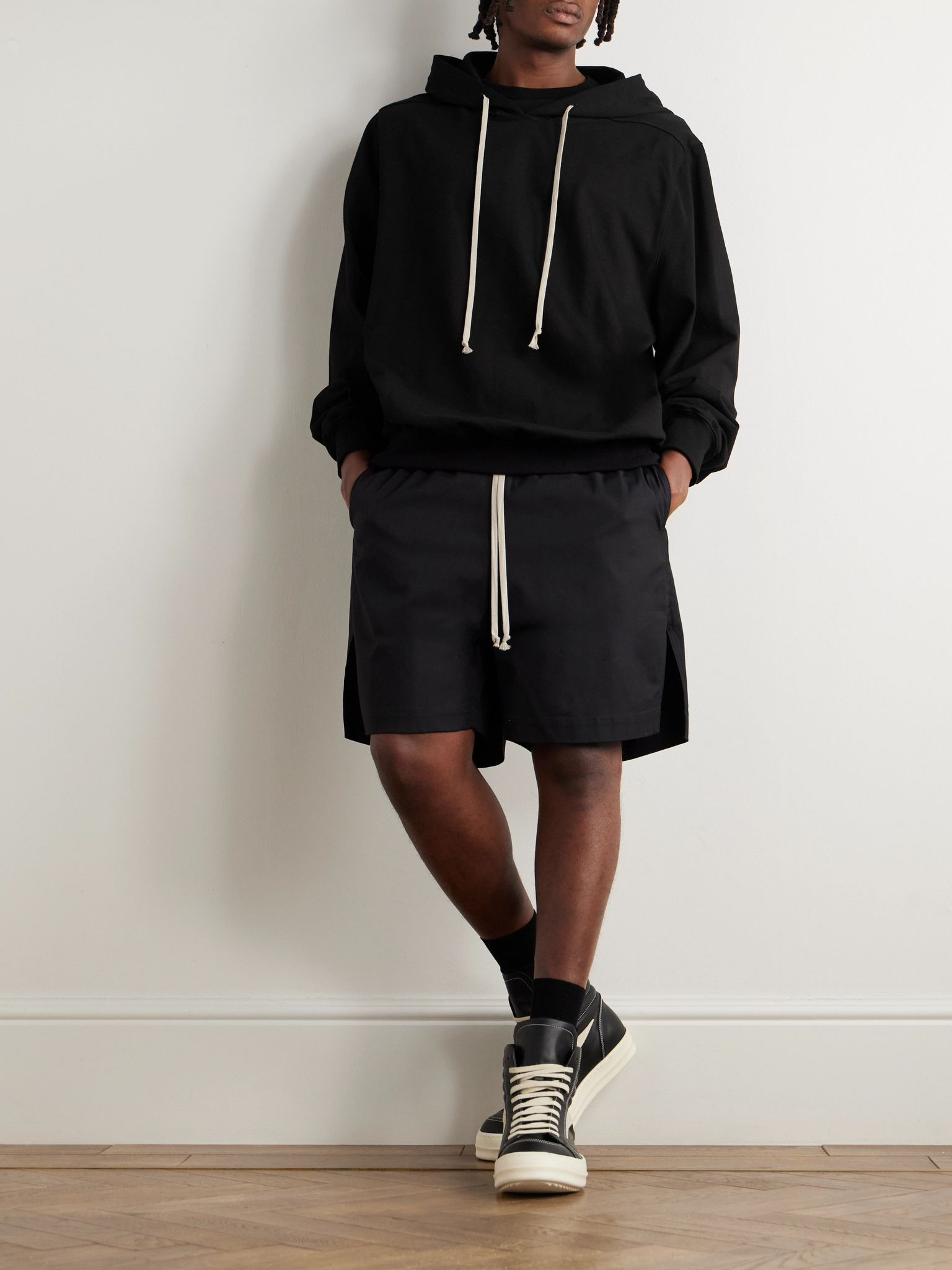Organic Cotton-Jersey Hoodie Black - 2