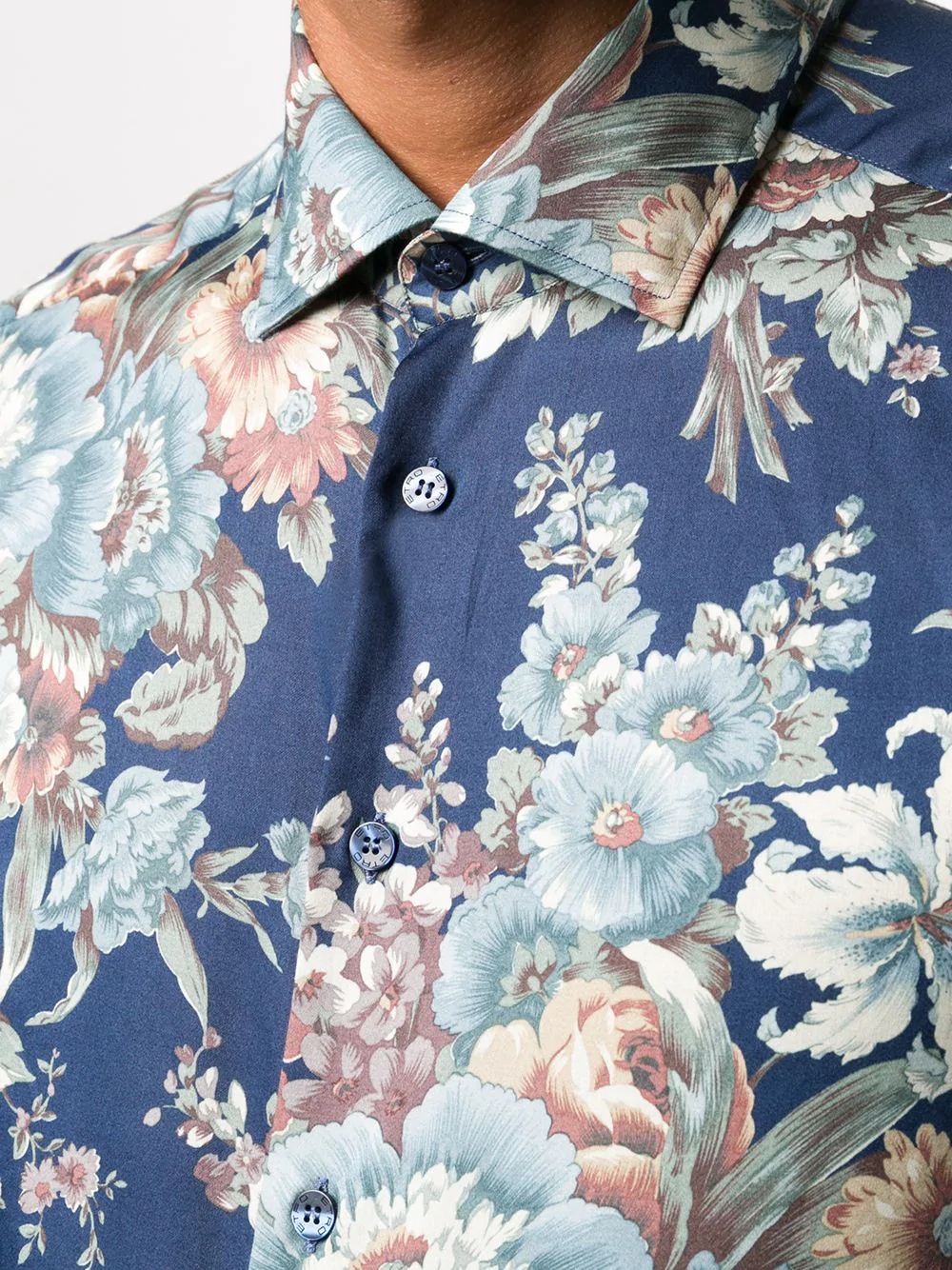 floral-print cotton shirt - 5