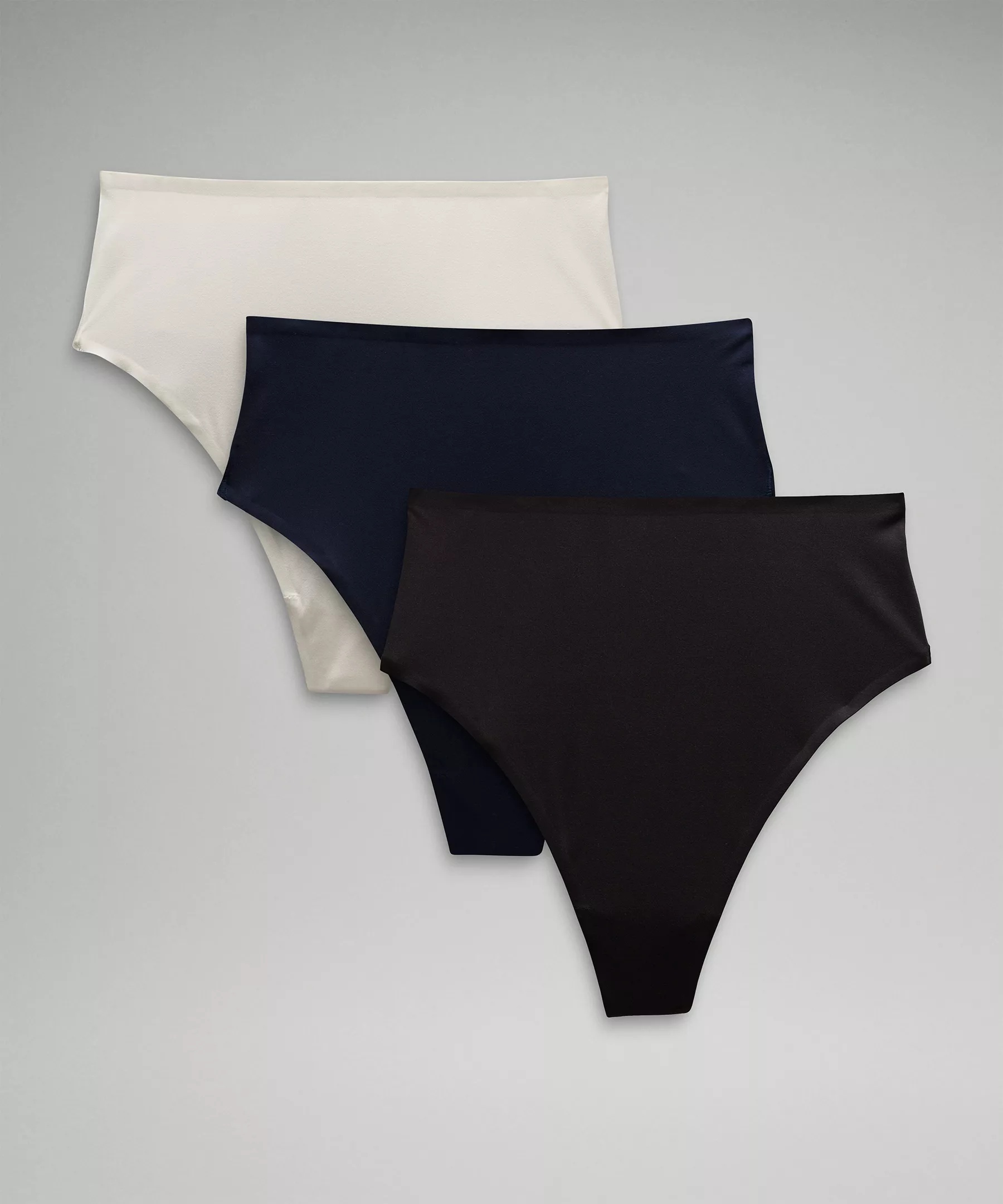 Wundermost Ultra-Soft Nulu High-Waist Thong Underwear *3 Pack - 1