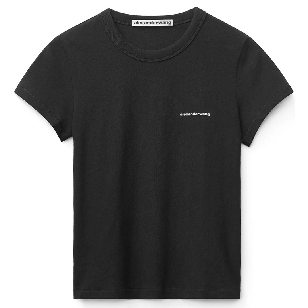 Shrunken Tee In High Twist Jersey - 1