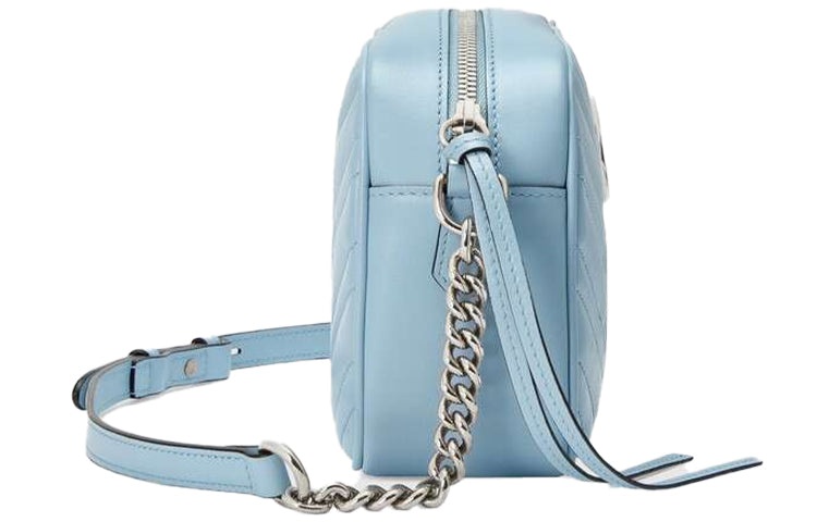 (WMNS) Gucci GG Marmont Series Bag Small-Size Blue 447632-DTD1Y-4928 - 4